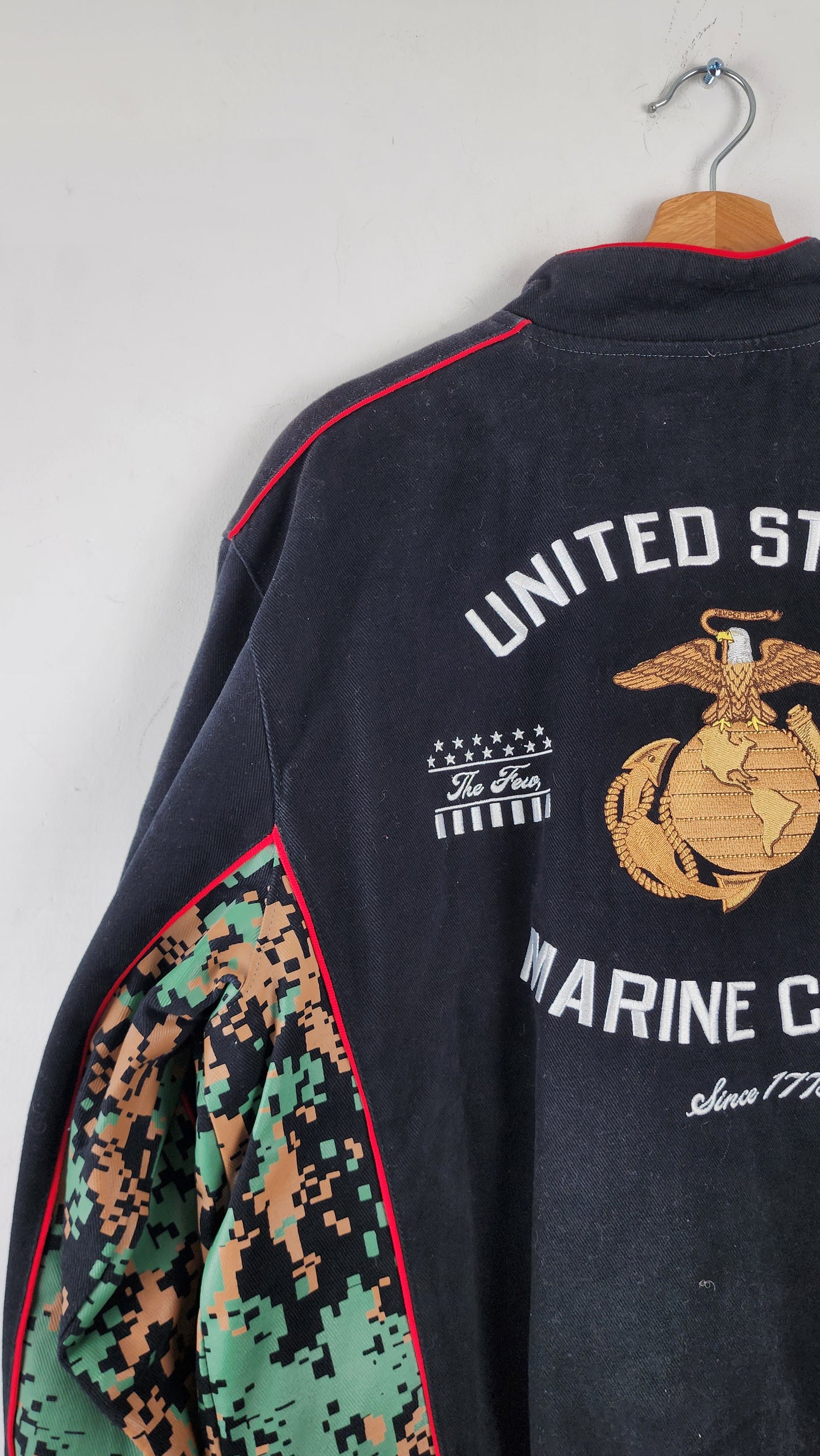 JH Design US Marines Nascar Jacket