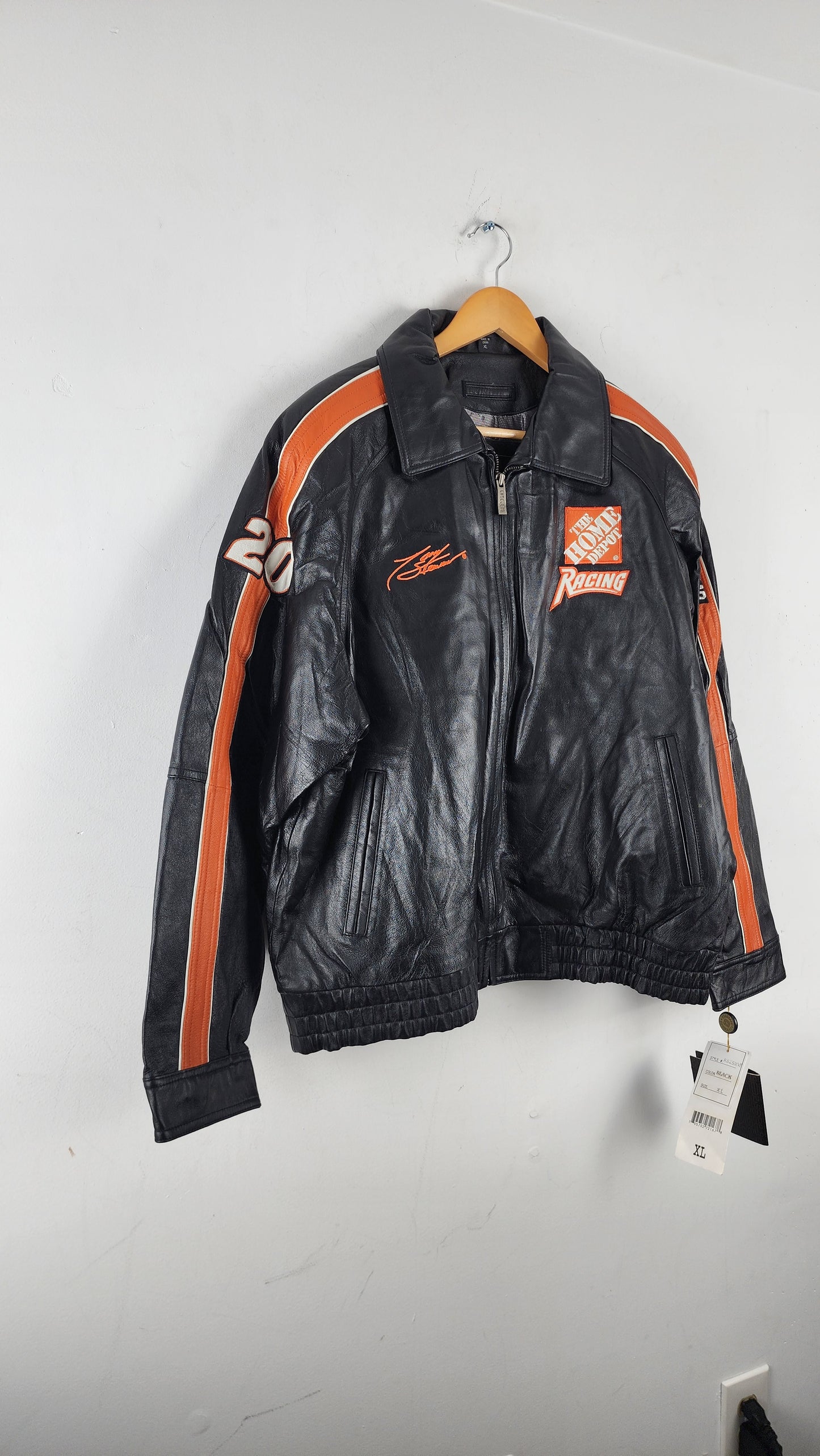 Vintage Excelled Home Depot Leather Nascar Jacket