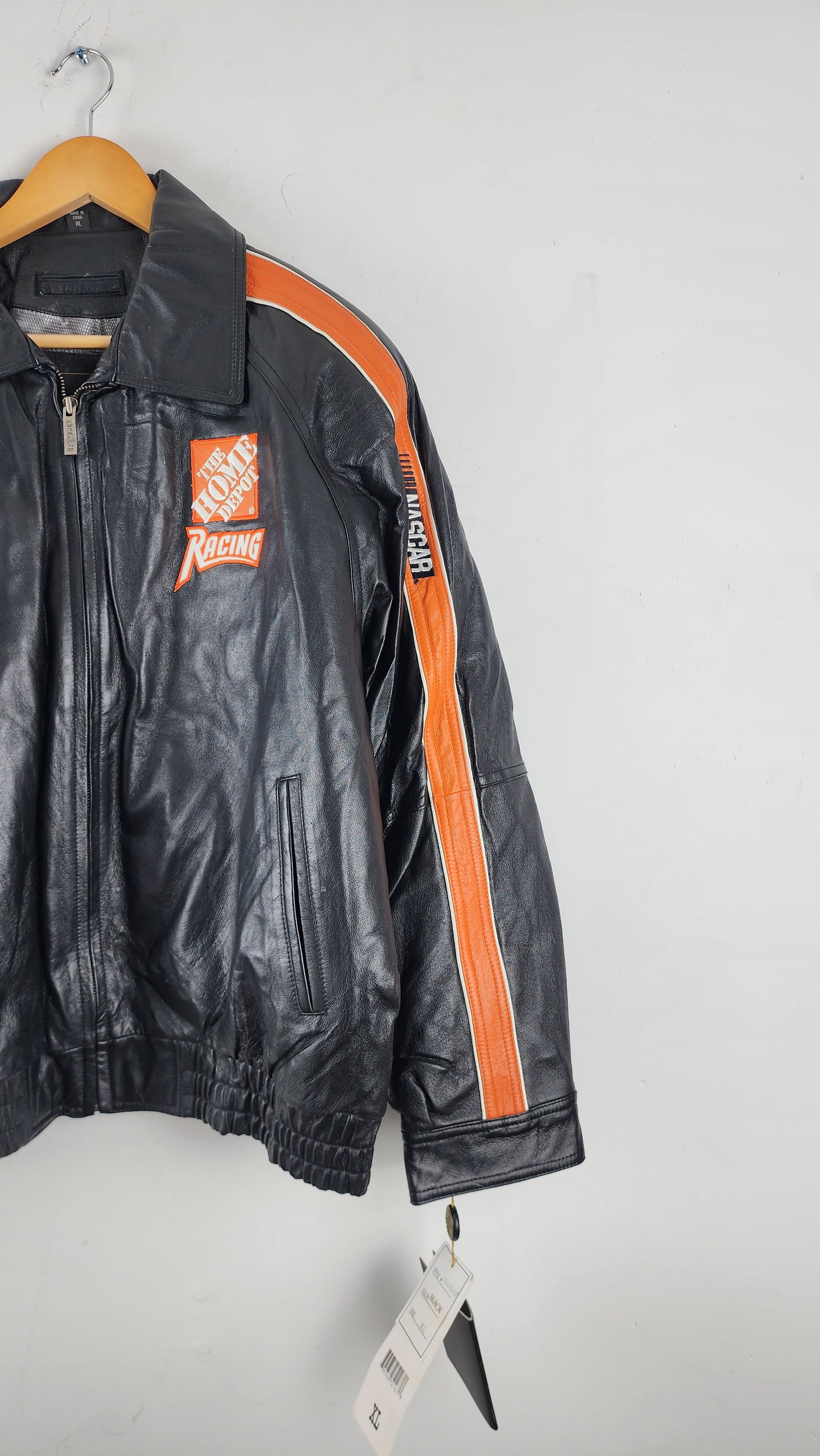 Vintage Excelled Home Depot Leather Nascar Jacket