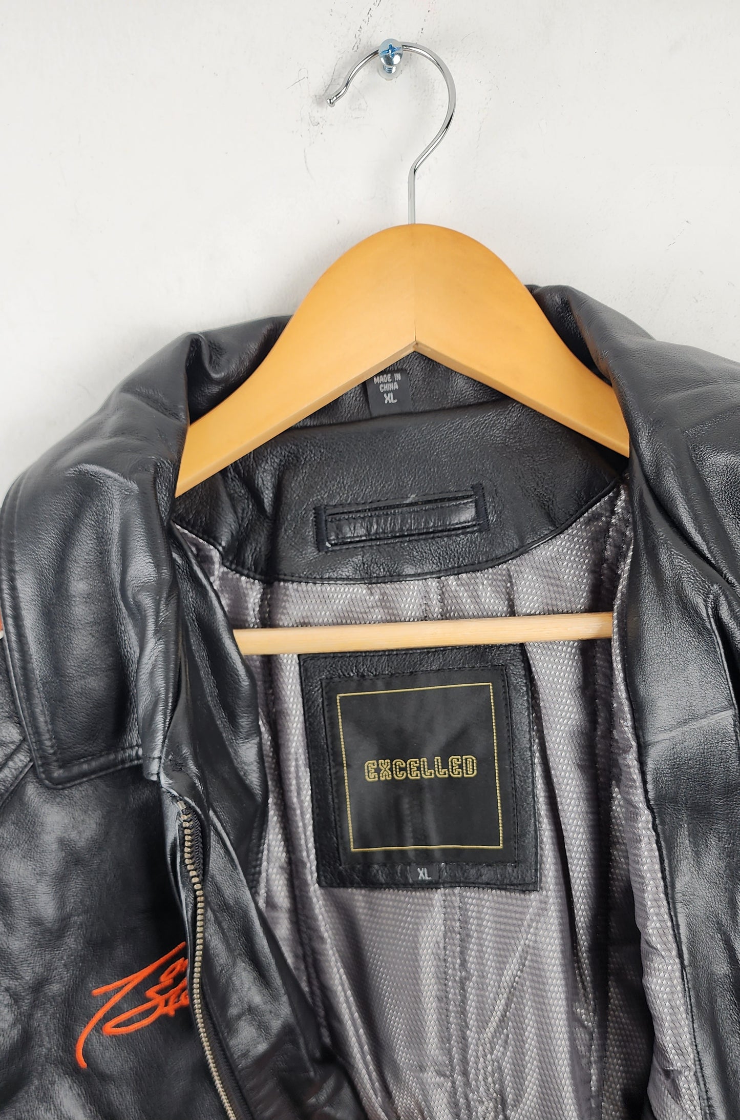 Vintage Excelled Home Depot Leather Nascar Jacket