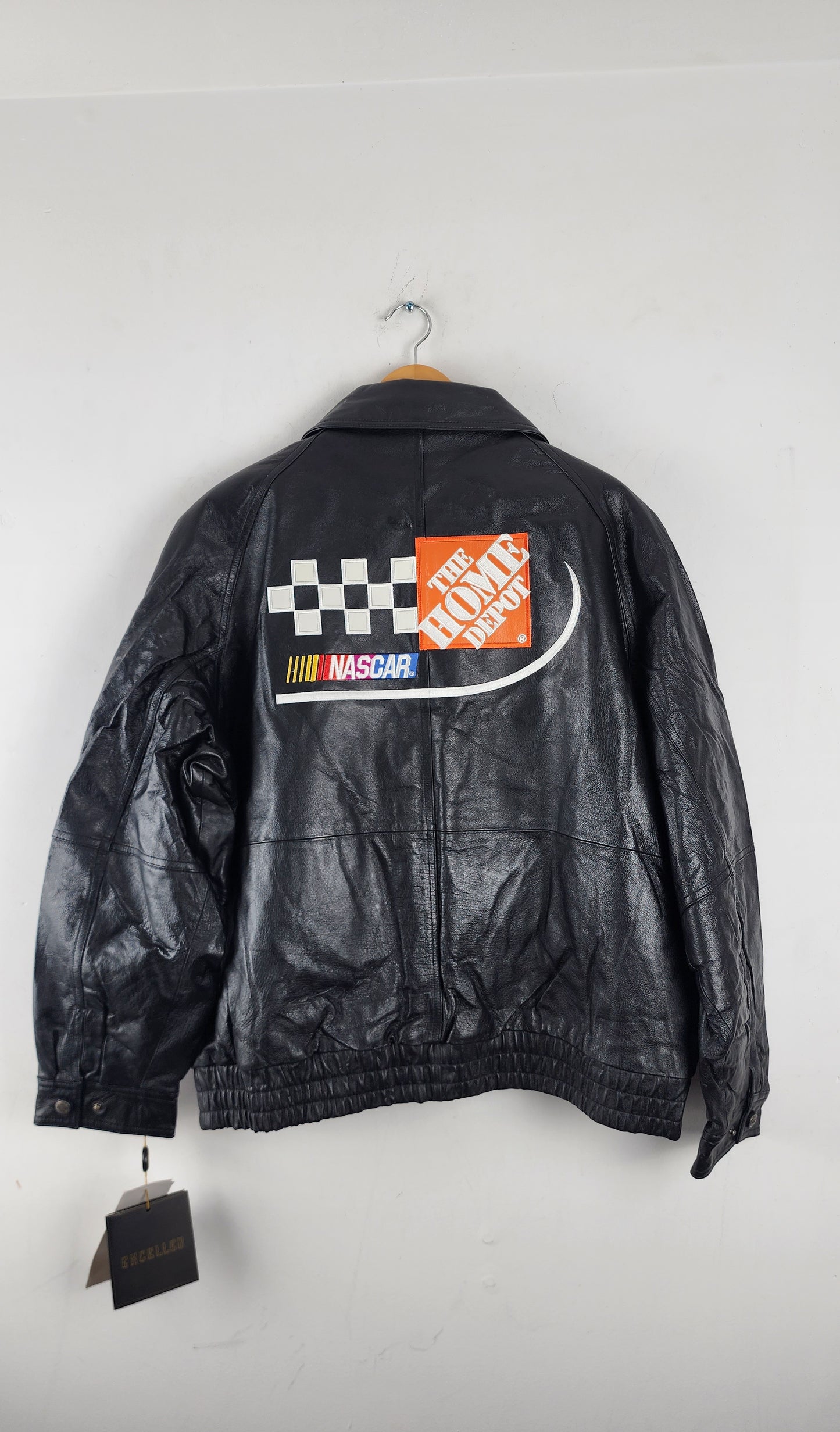 Vintage Excelled Home Depot Leather Nascar Jacket