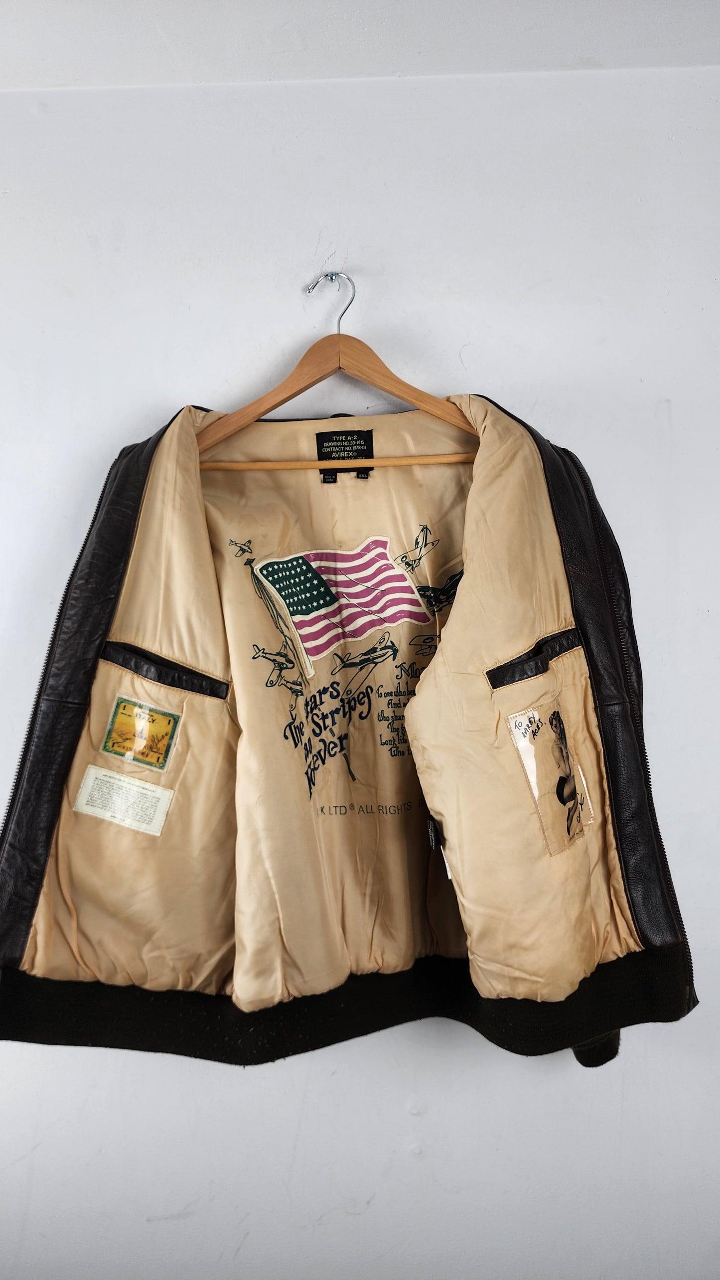 Vintage Avirex Type A-2 Leather Jacket