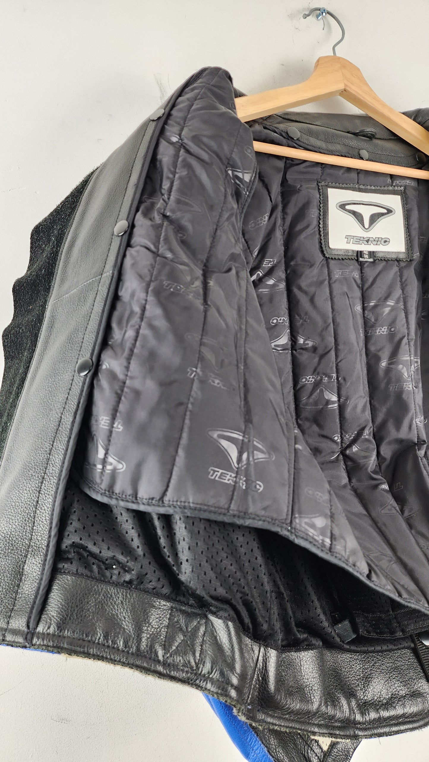 Vintage Teknic Leather Moto Jacket