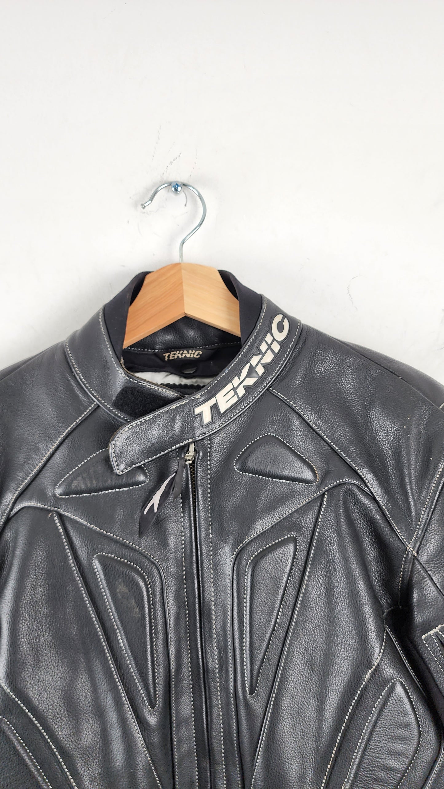 Super Rare Teknic Leather Moto Jacket