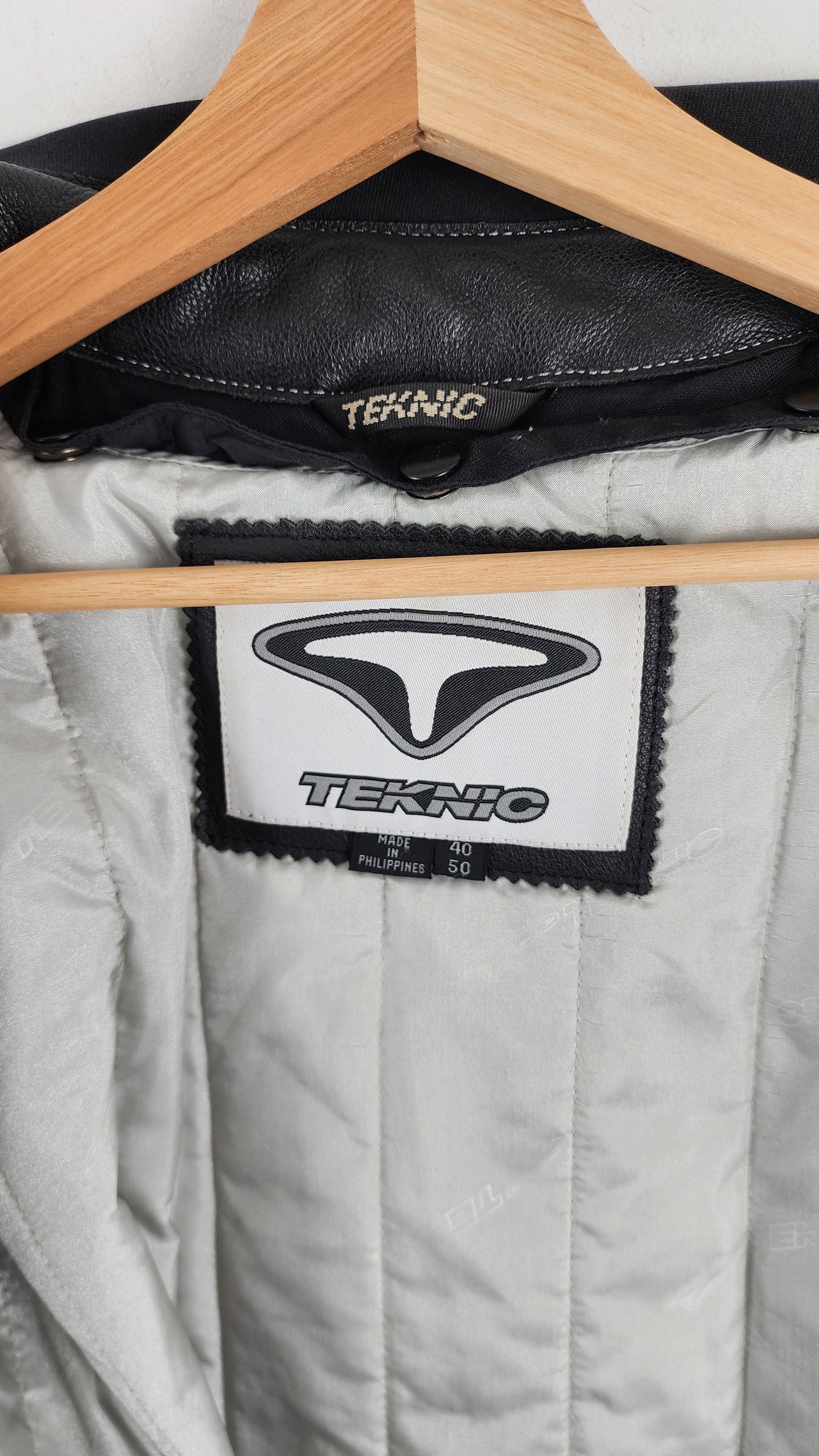 Super Rare Teknic Leather Moto Jacket