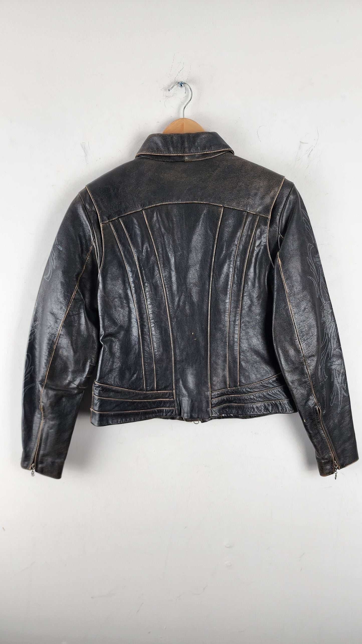 Womens Vintage Harley Davidson Leather Jacket