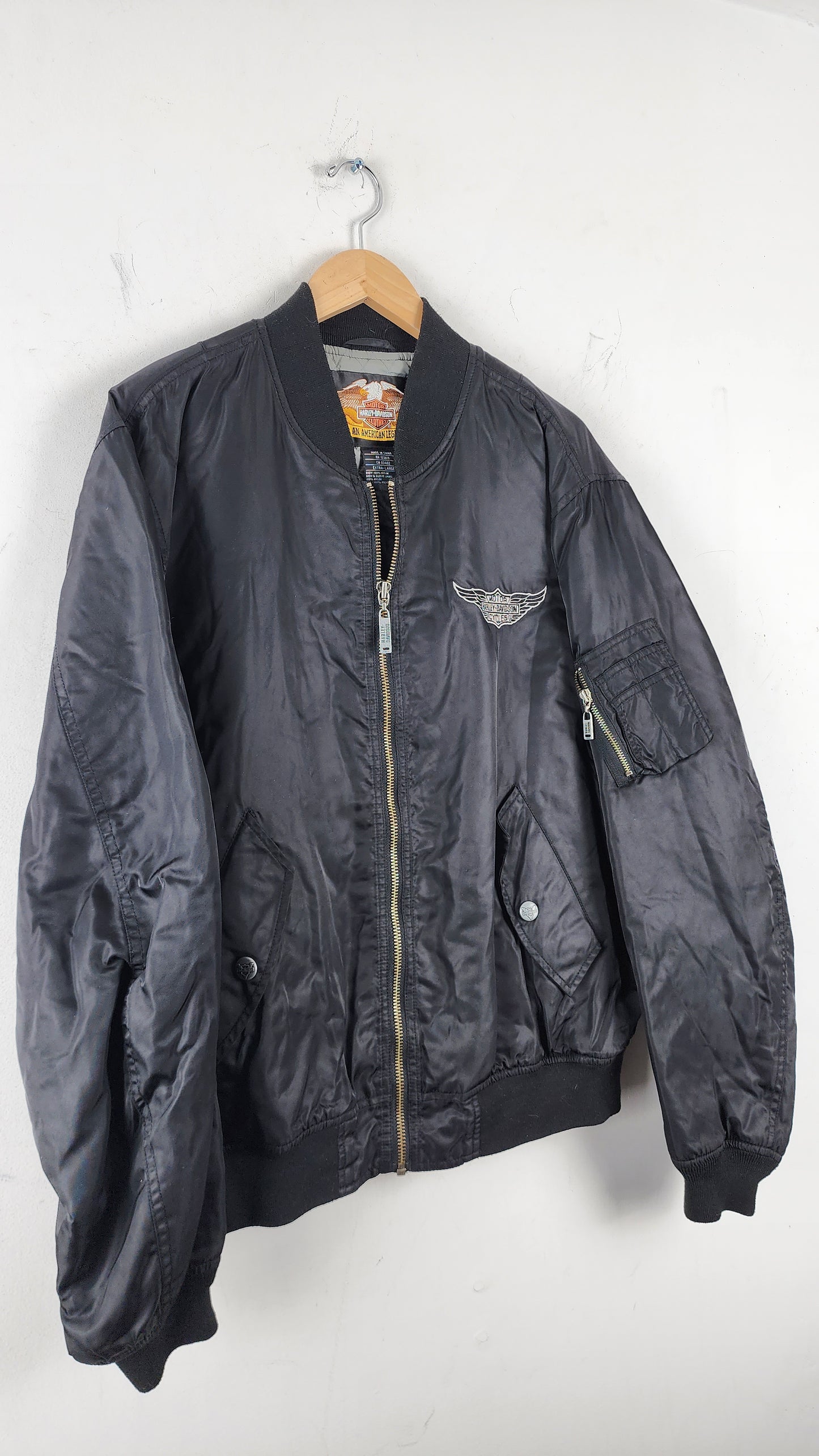 Vintage Harley Davidson Bomber Jacket