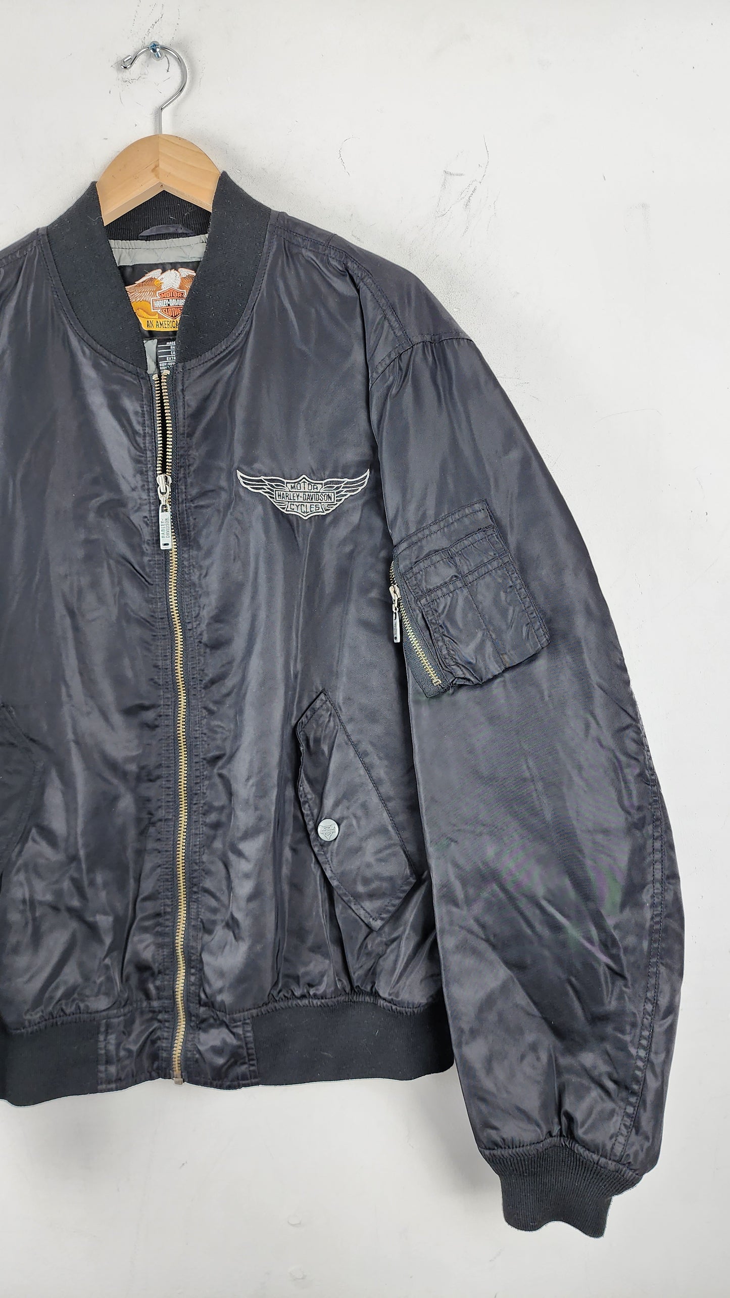 Vintage Harley Davidson Bomber Jacket