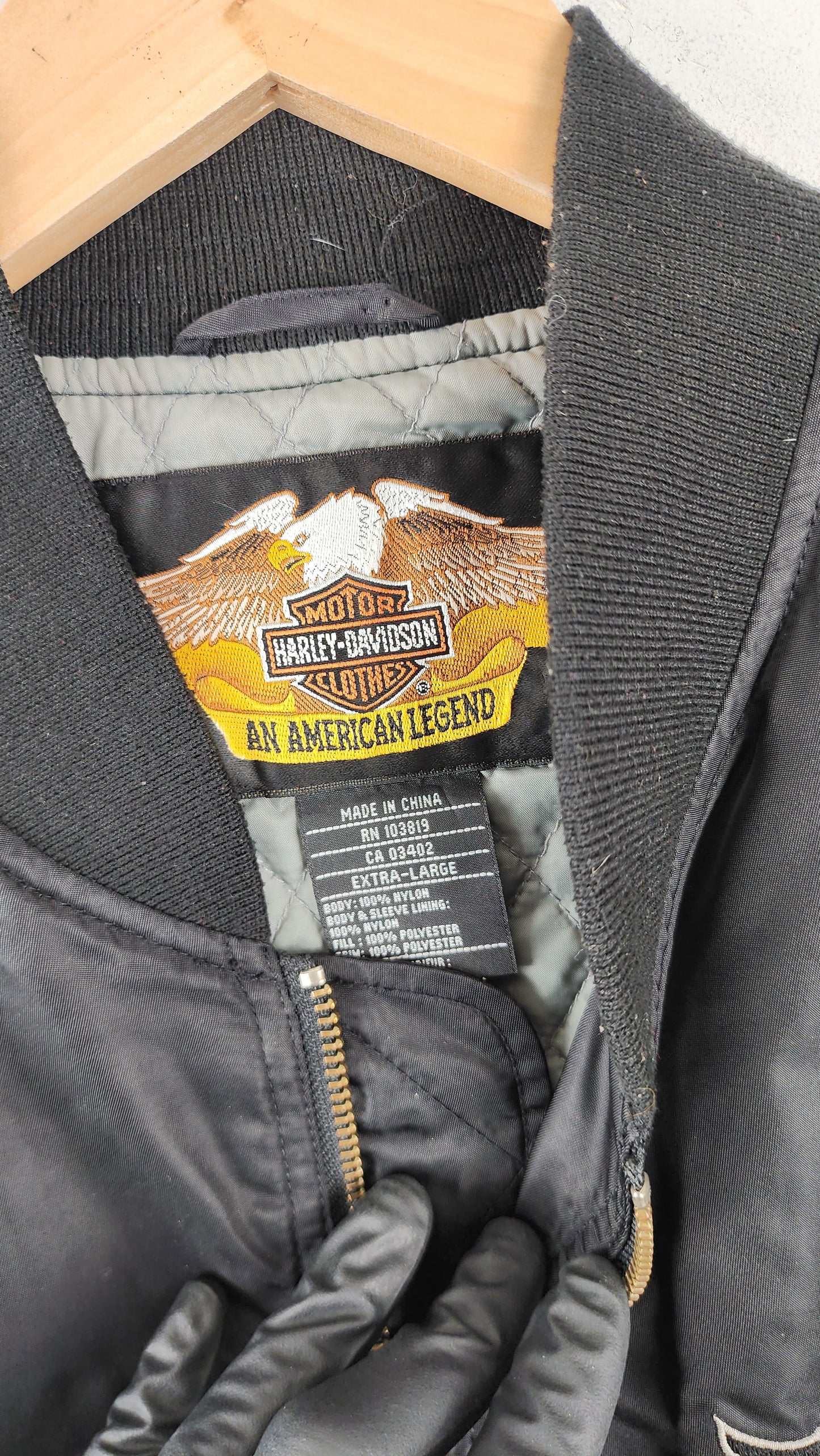 Vintage Harley Davidson Bomber Jacket