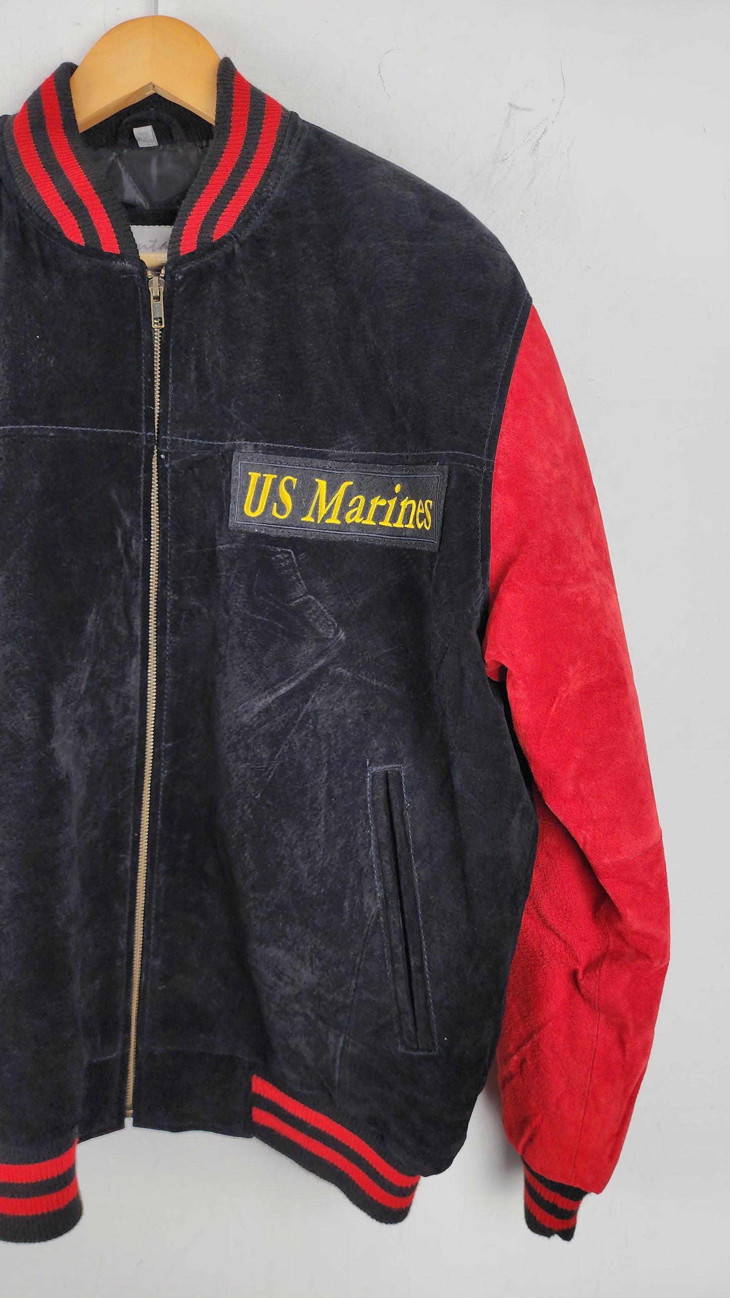 Vintage US Marine Leather Bomber Jacket