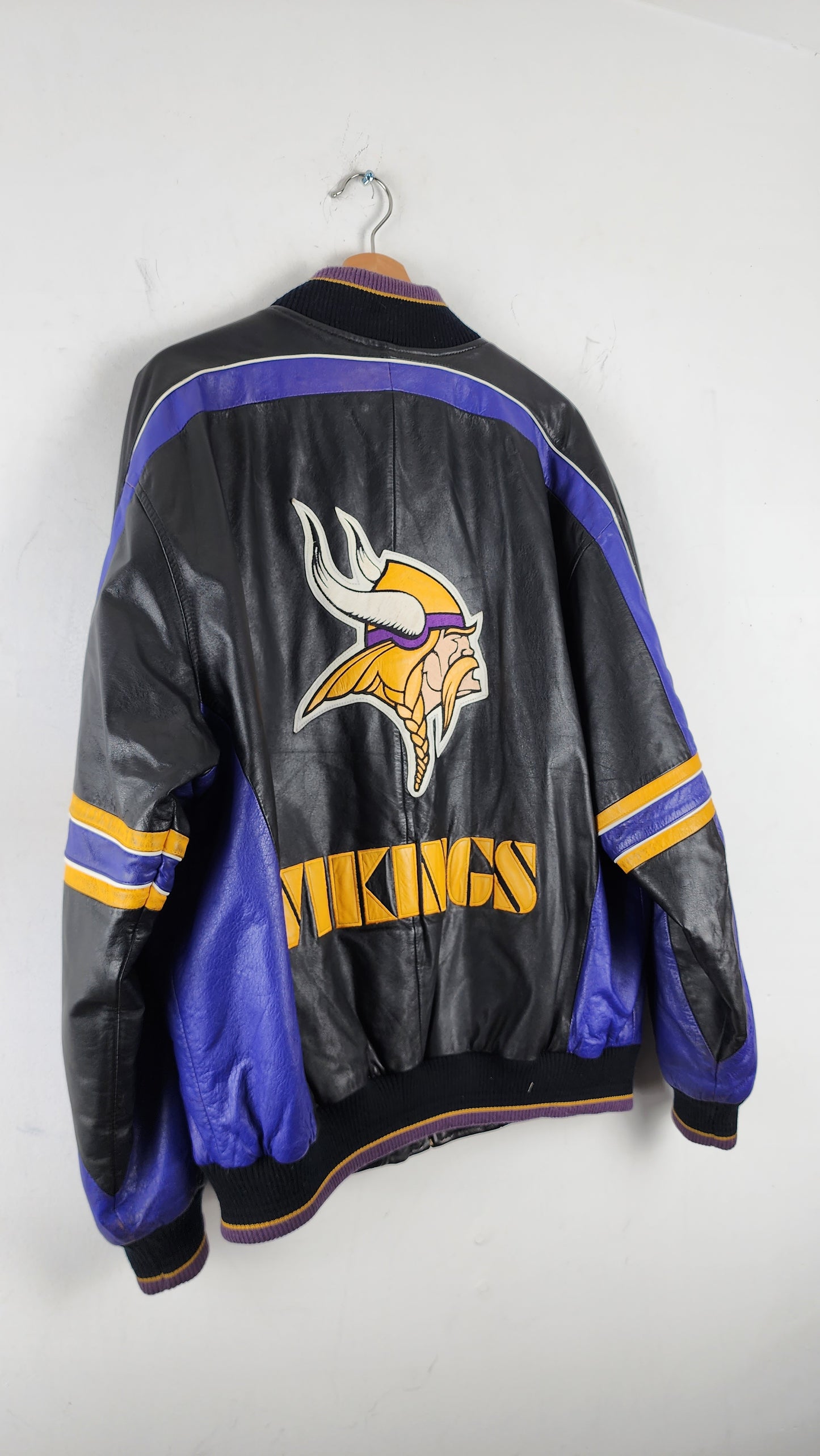 Vintage NFL Minnesota Vikings Leather Jacket