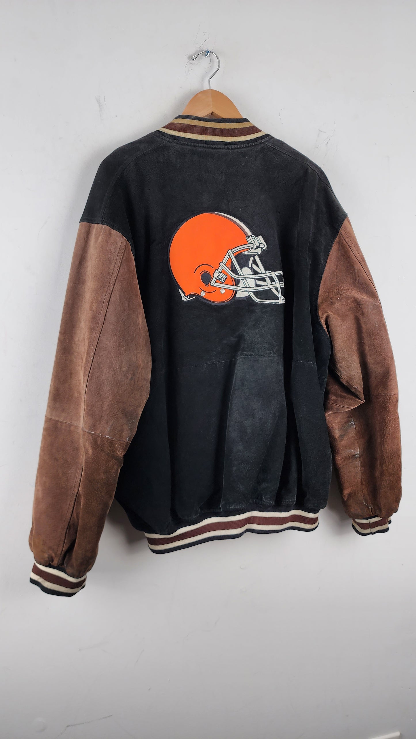 Vintage Cleveland Browns NFL Leather Jacket