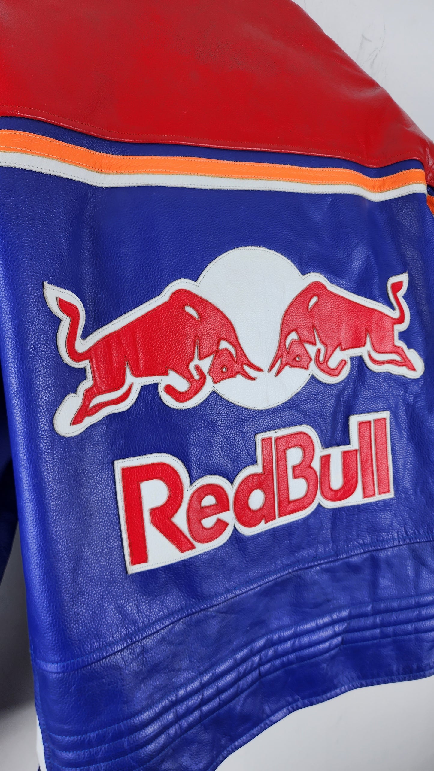 Late 90s Vintage Formula 1 Red Bull Racing Leather Jacket