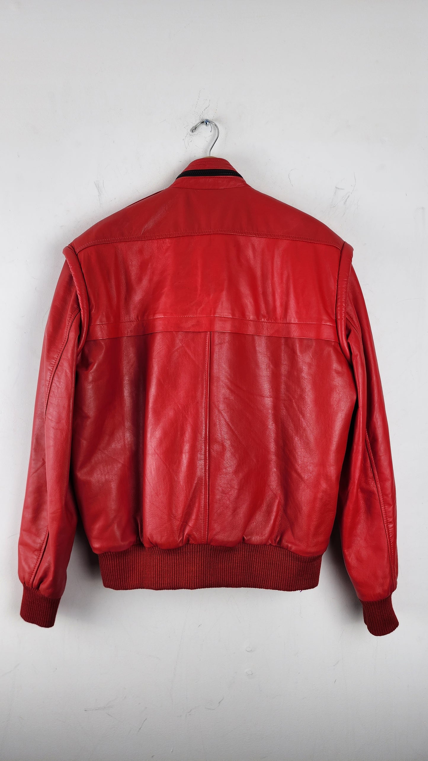Vintage Cobra Kai Red Leather Jacket
