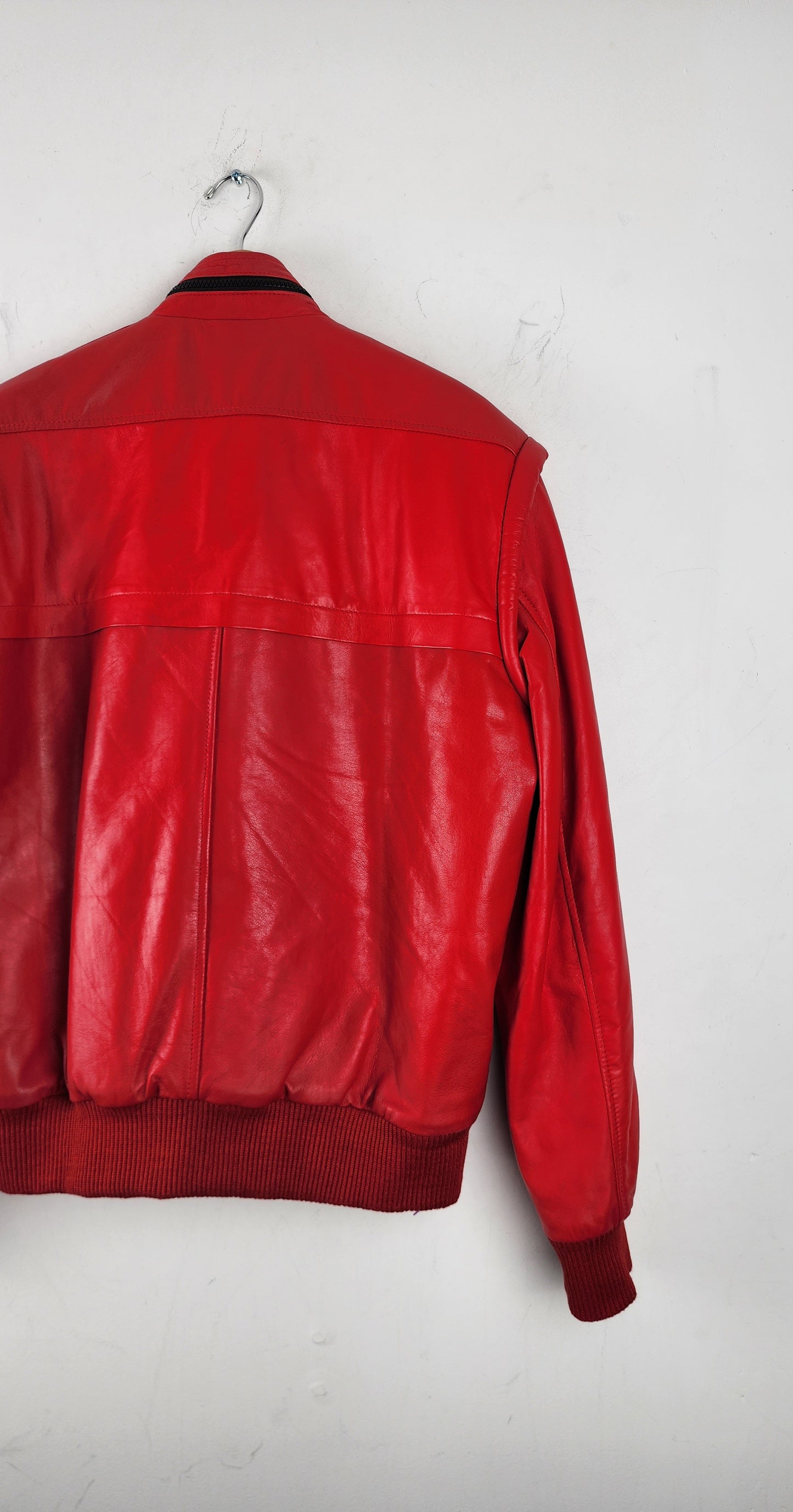 Vintage Cobra Kai Red Leather Jacket