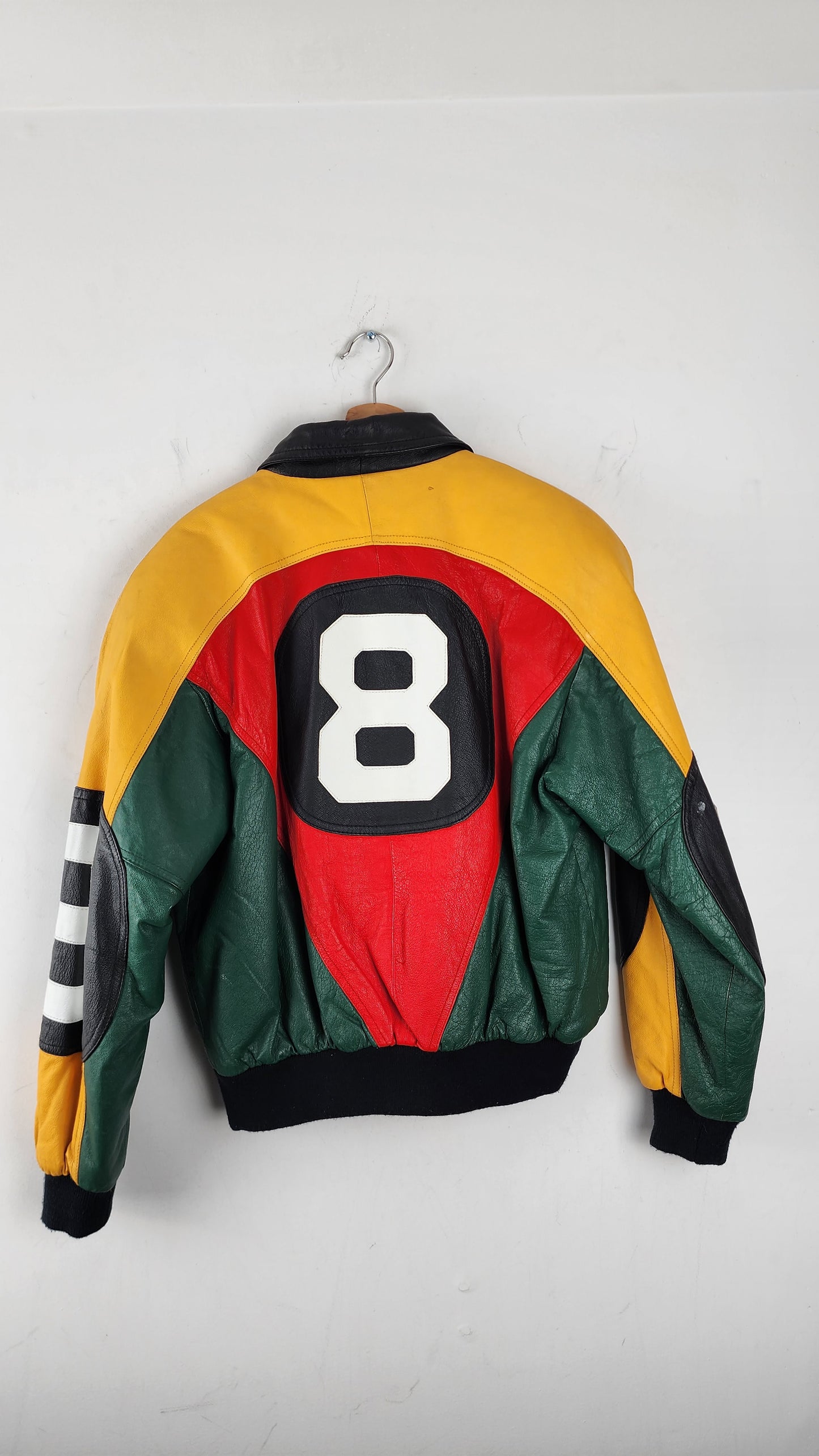Vintage Michael Hoban WHEREMI 8 Ball Leather Jacket