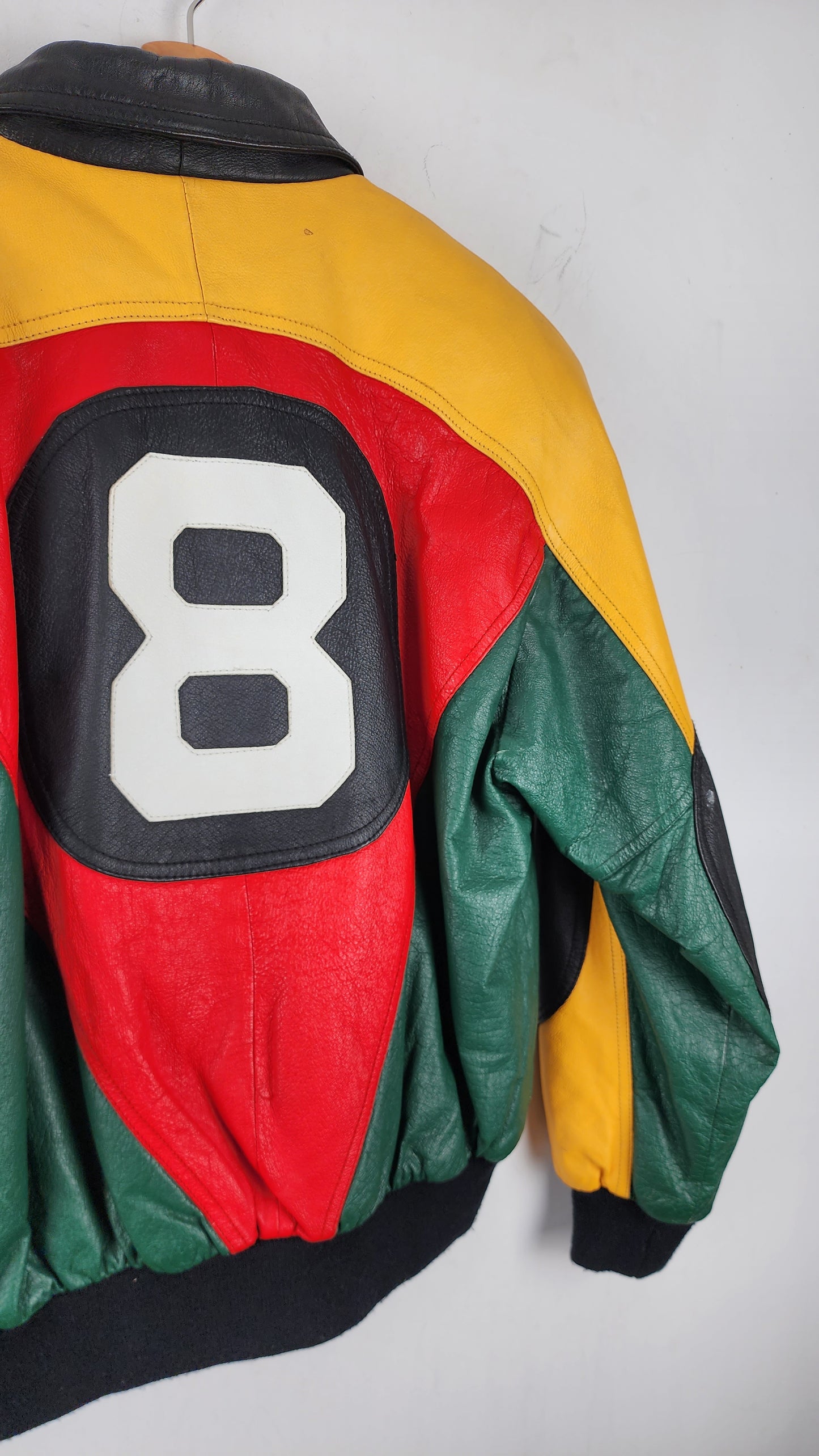 Vintage Michael Hoban WHEREMI 8 Ball Leather Jacket