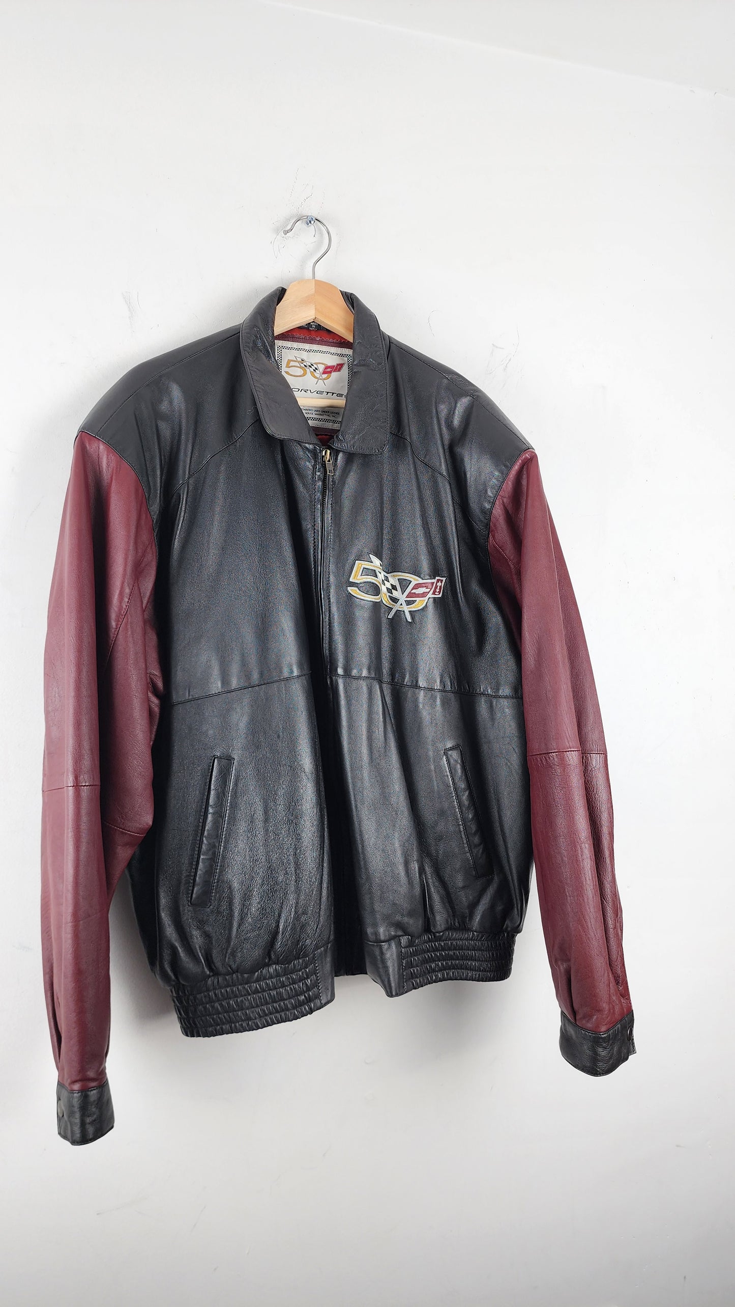 Vintage Corvette Leather Jacket