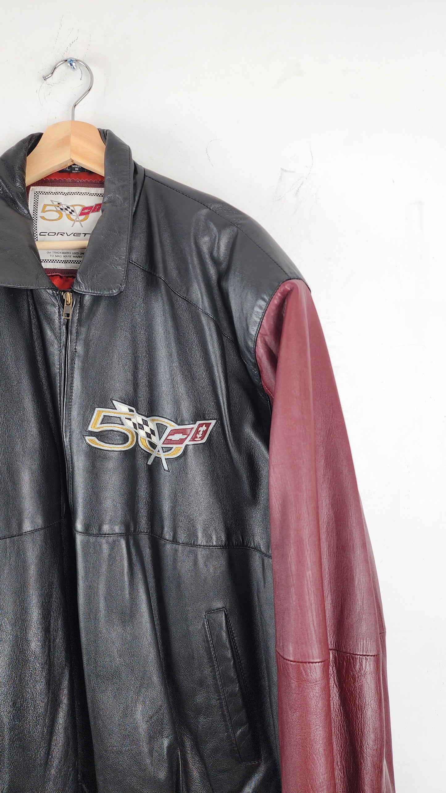 Vintage Corvette Leather Jacket