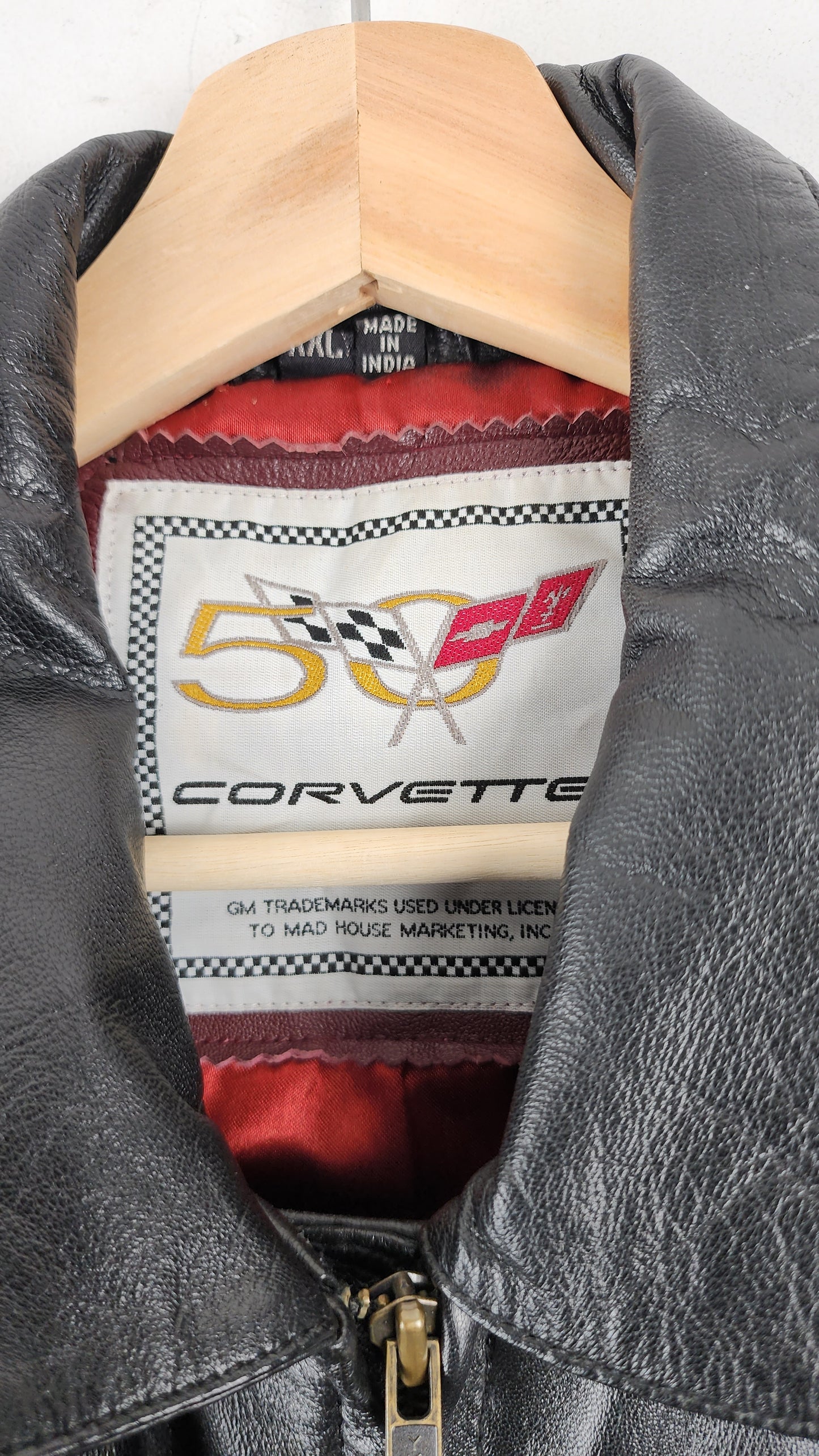 Vintage Corvette Leather Jacket
