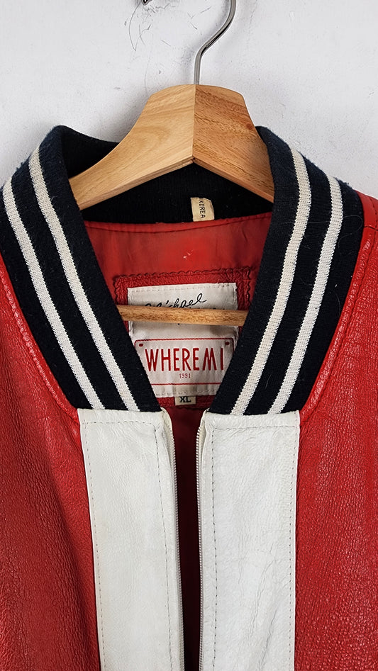Vintage 90s WHEREMI Michael Hoban Leather Jacket