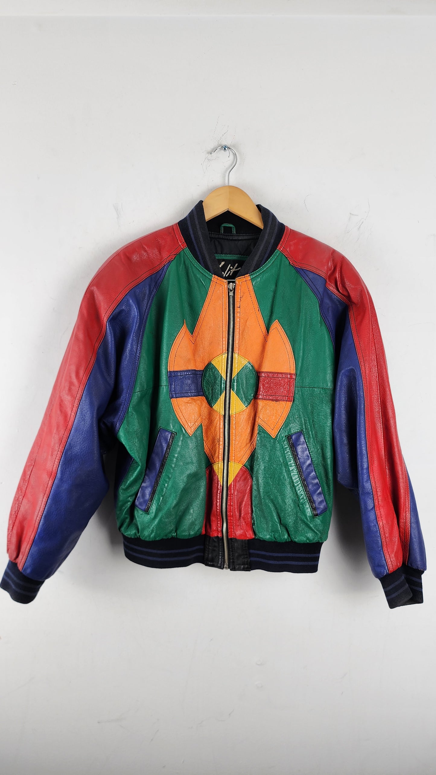 Vintage Winlit Bomber Leather Jacket