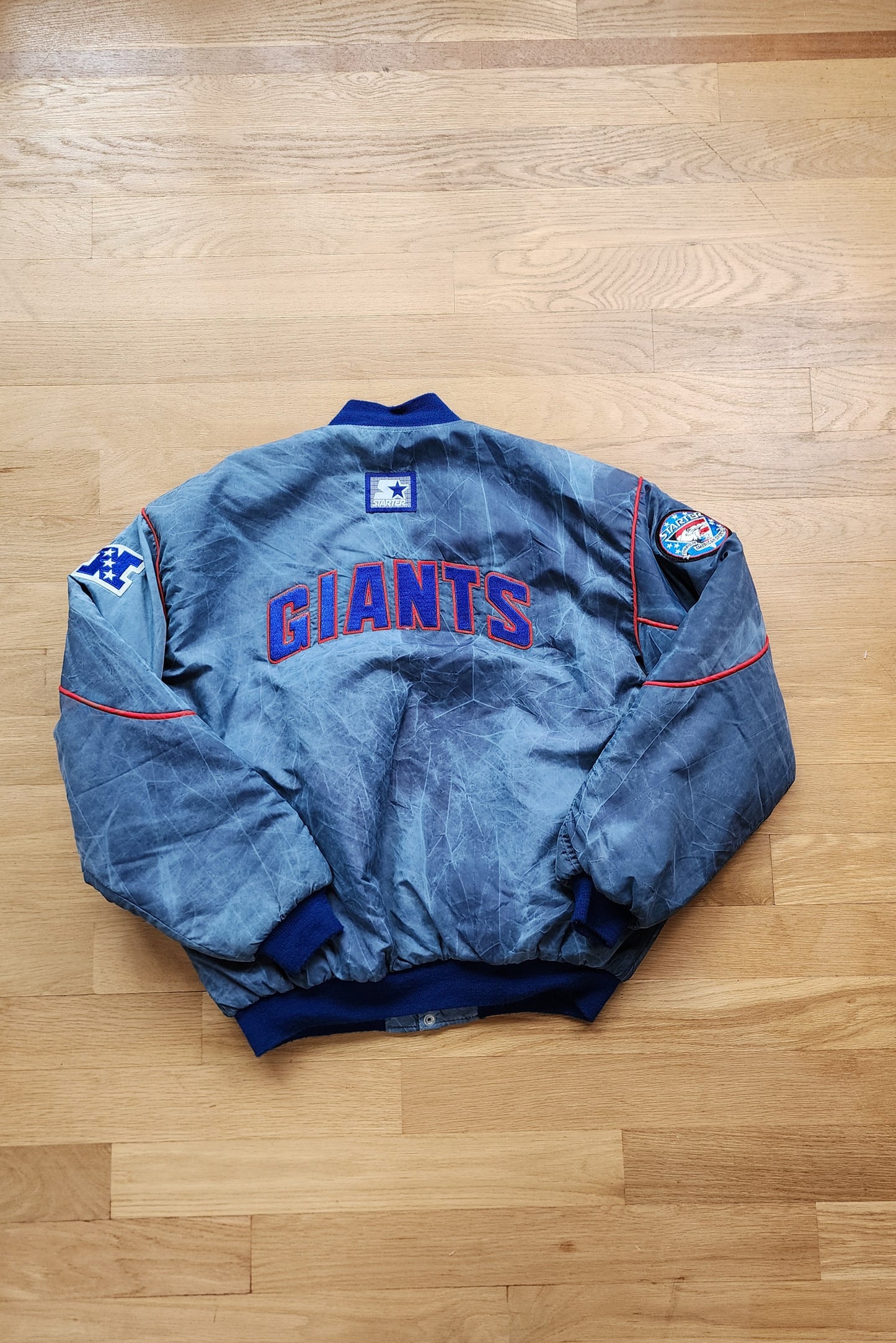 Vintage Giants Starter Jacket - Marble Effect
