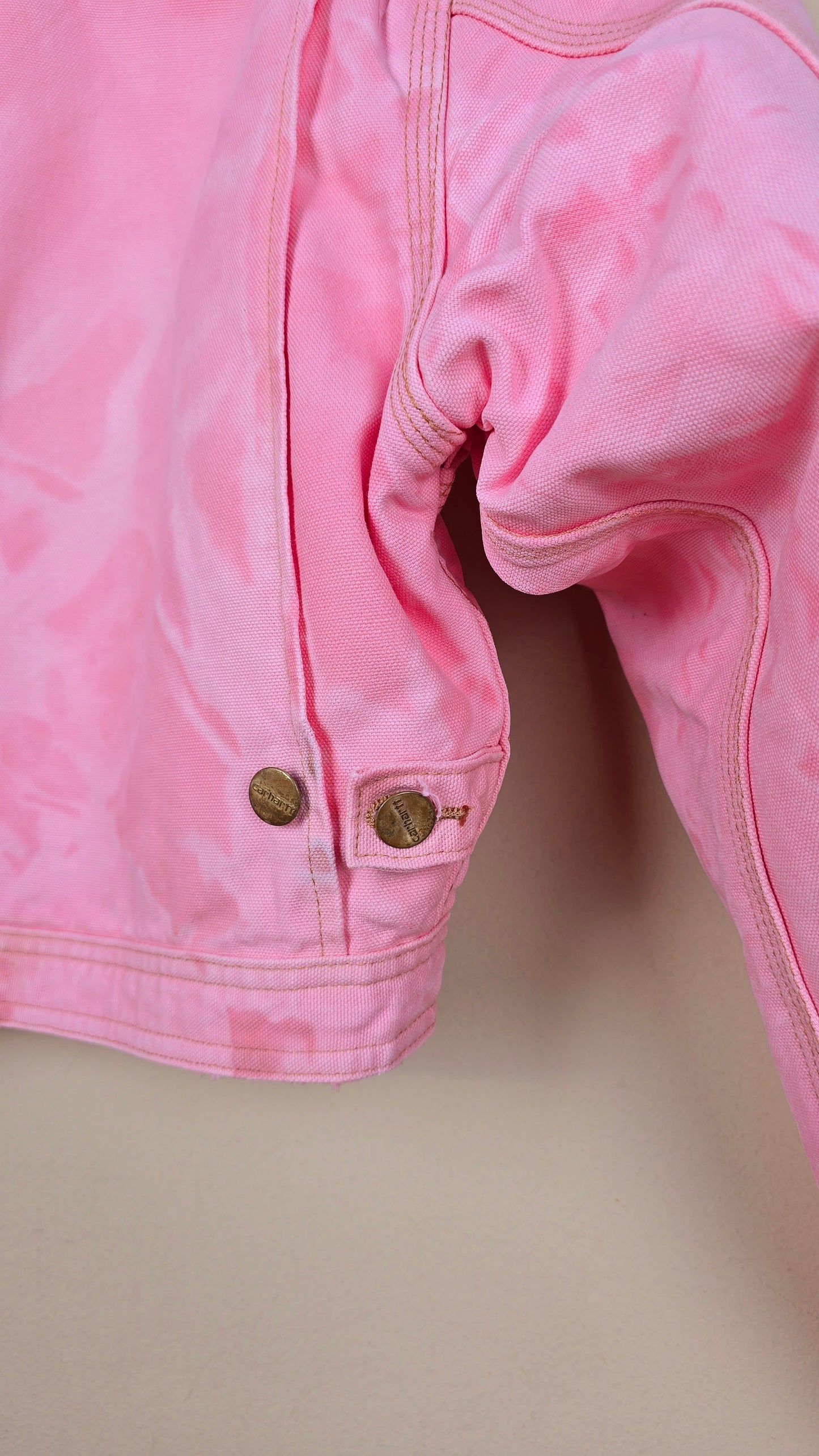 Vintage Carhartt X NY Yankees Cropped Jacket | Camo Pink - Size S (001)