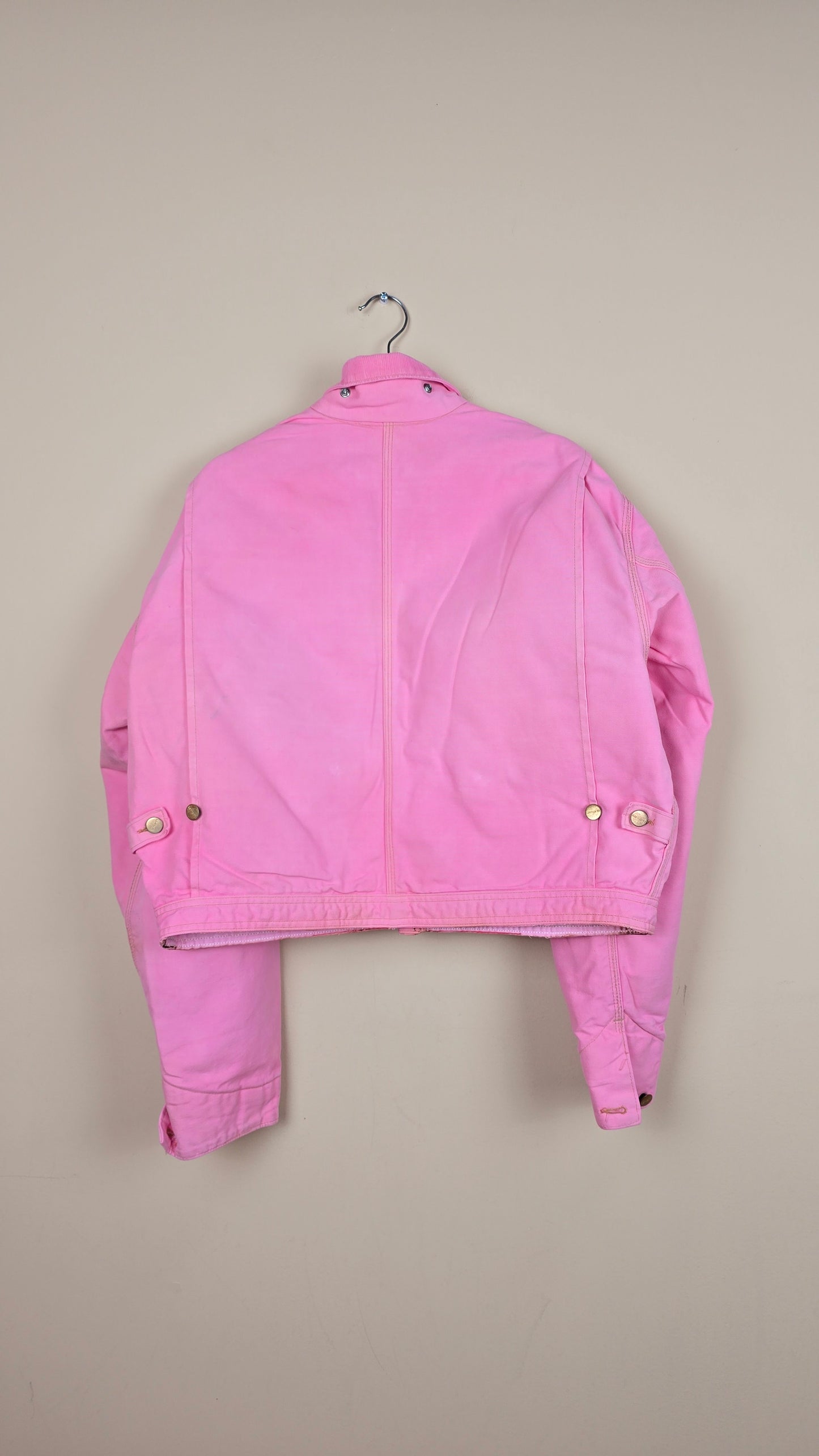 Vintage Carhartt X NY Yankees Cropped Jacket | Pink - Size xL (024)