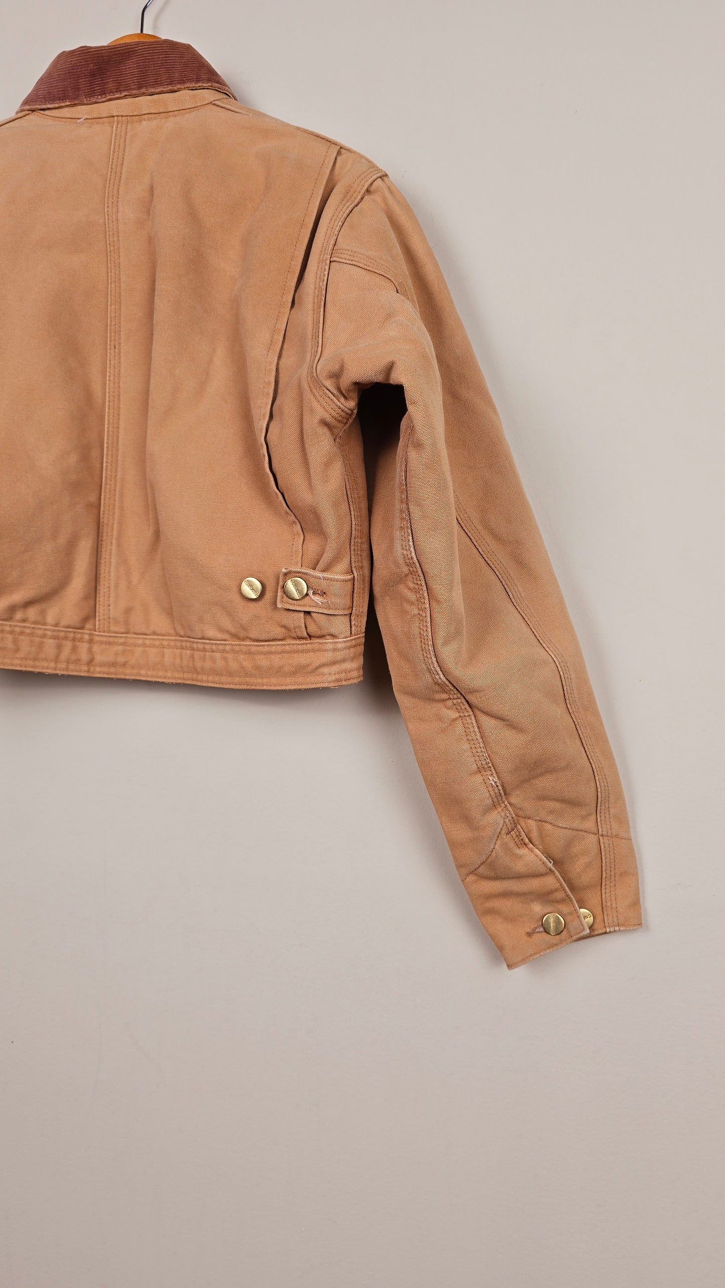 Vintage Carhartt X NY Yankees Cropped Jacket | Brown - Size S (029)
