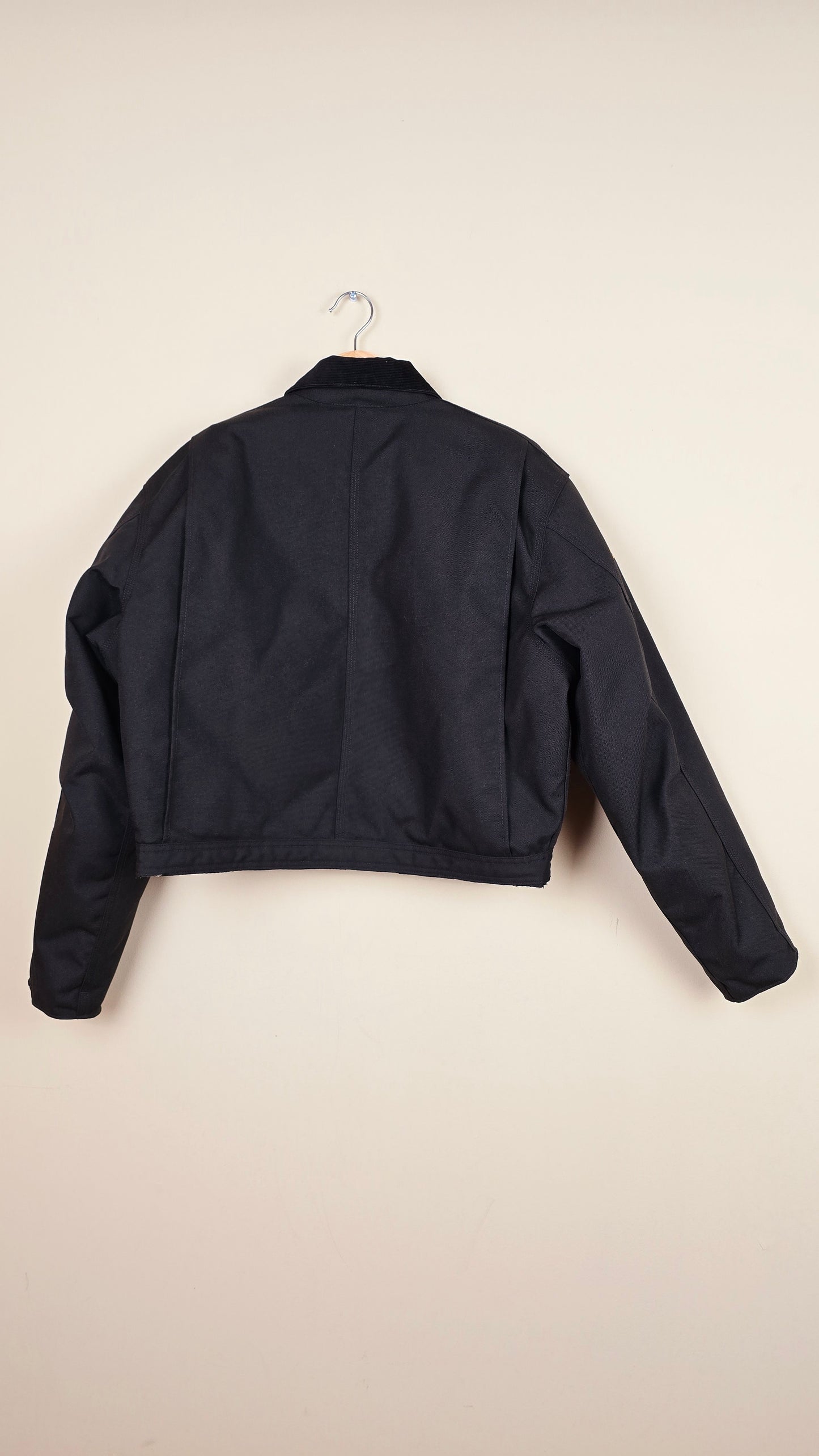 Vintage Carhartt X NY Yankees Cropped Jacket | Jet Black - Size M (033)