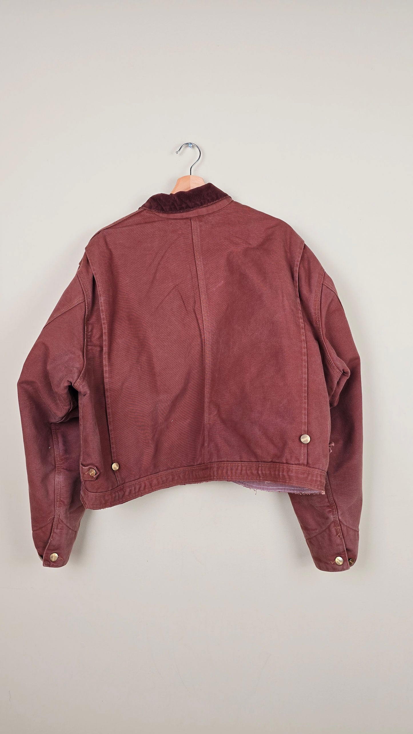 Vintage Carhartt X NY Yankees Cropped Jacket | Chocolate - Size 2xL (037)