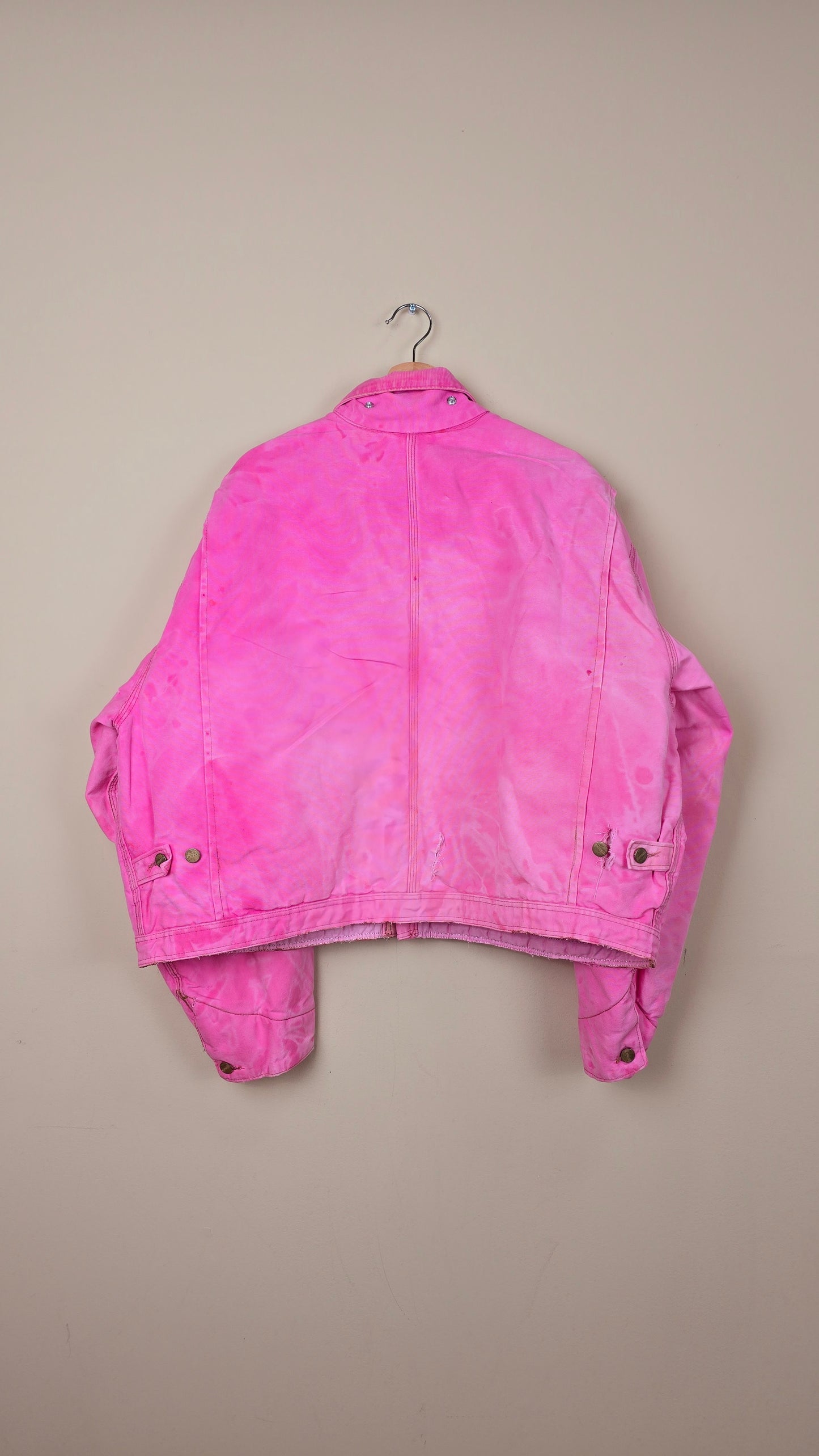 Vintage Carhartt X NY Yankees Cropped Jacket | Pink - Size 2xL (042)