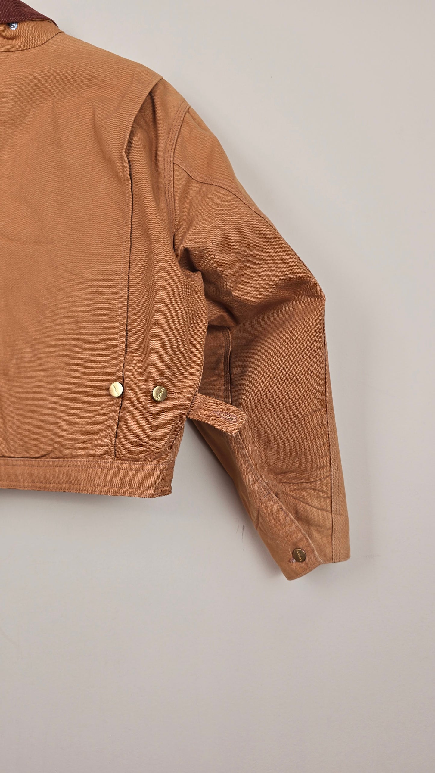 Vintage Carhartt X NY Yankees Cropped Jacket | Brown - Size xL (051)