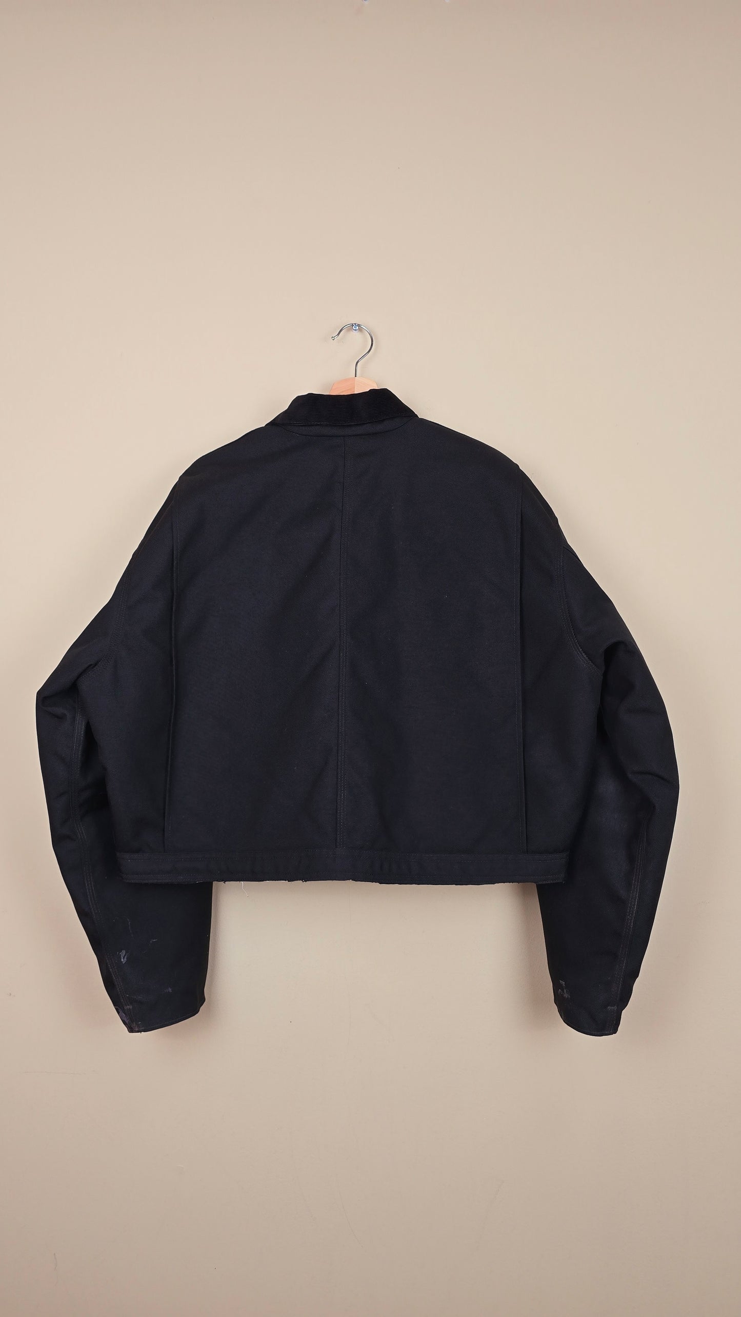 Vintage Carhartt X NY Yankees Cropped Jacket | Jet Black - Size L (056)