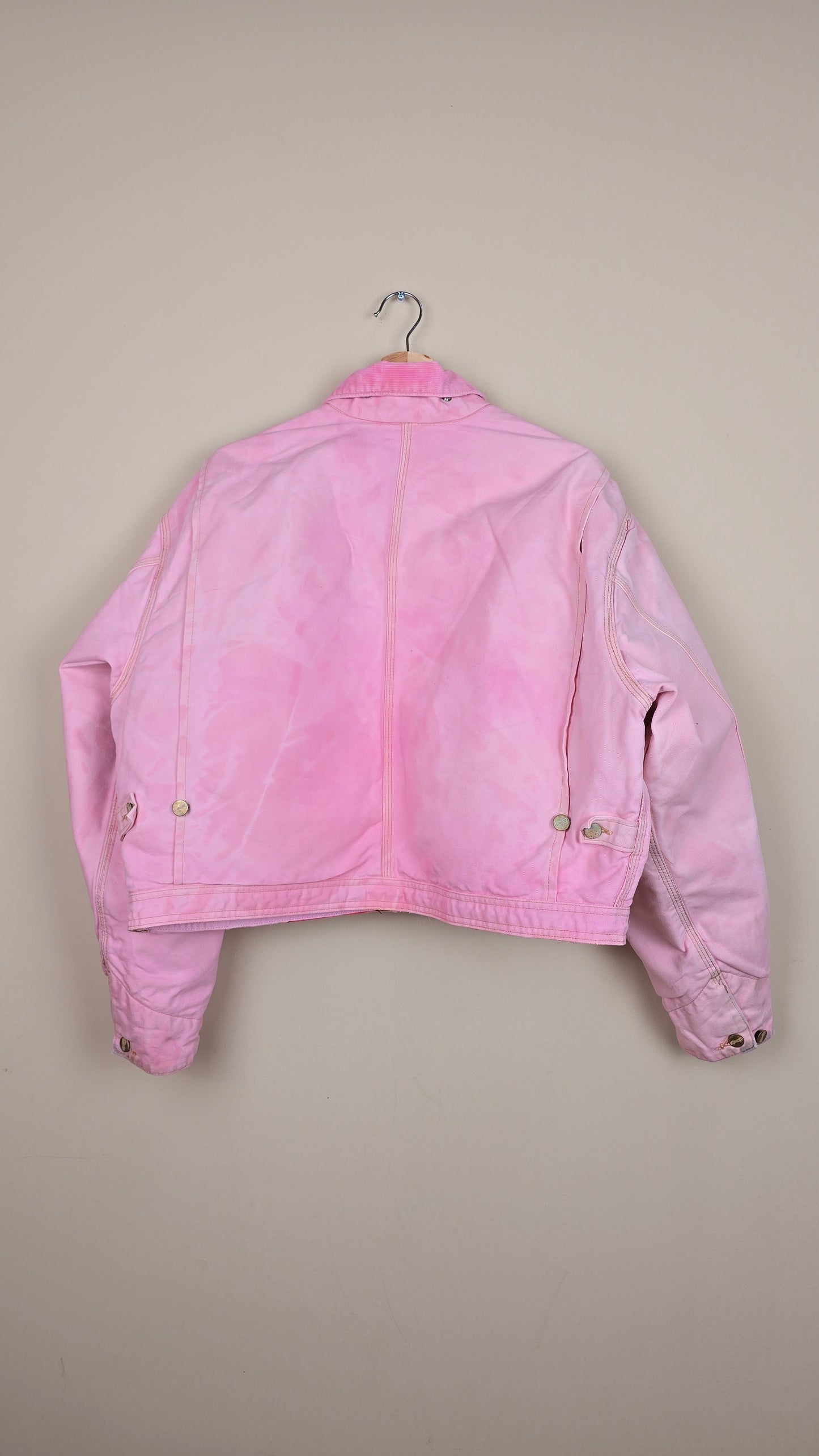 Vintage Carhartt X NY Yankees Cropped Jacket | Pink - Size xL (065)