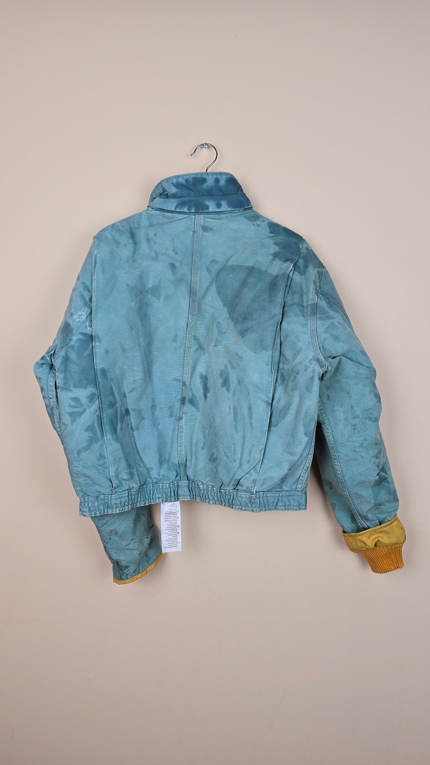 Vintage Carhartt X NY Yankees Cropped Jacket | Camo Teal - Size M (066)