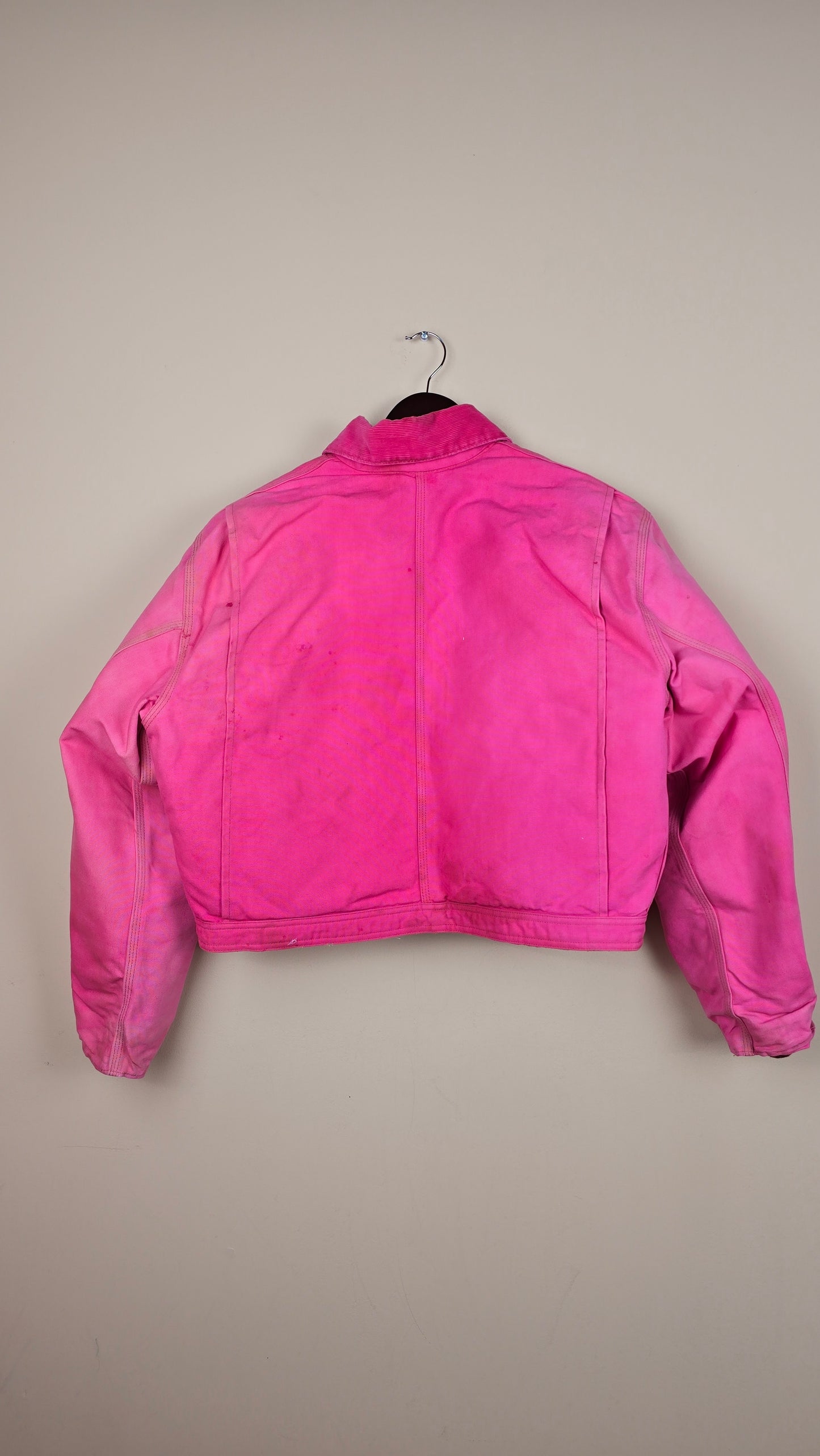 Vintage Carhartt X NY Yankees Cropped Jacket | Pink - Size L (072)