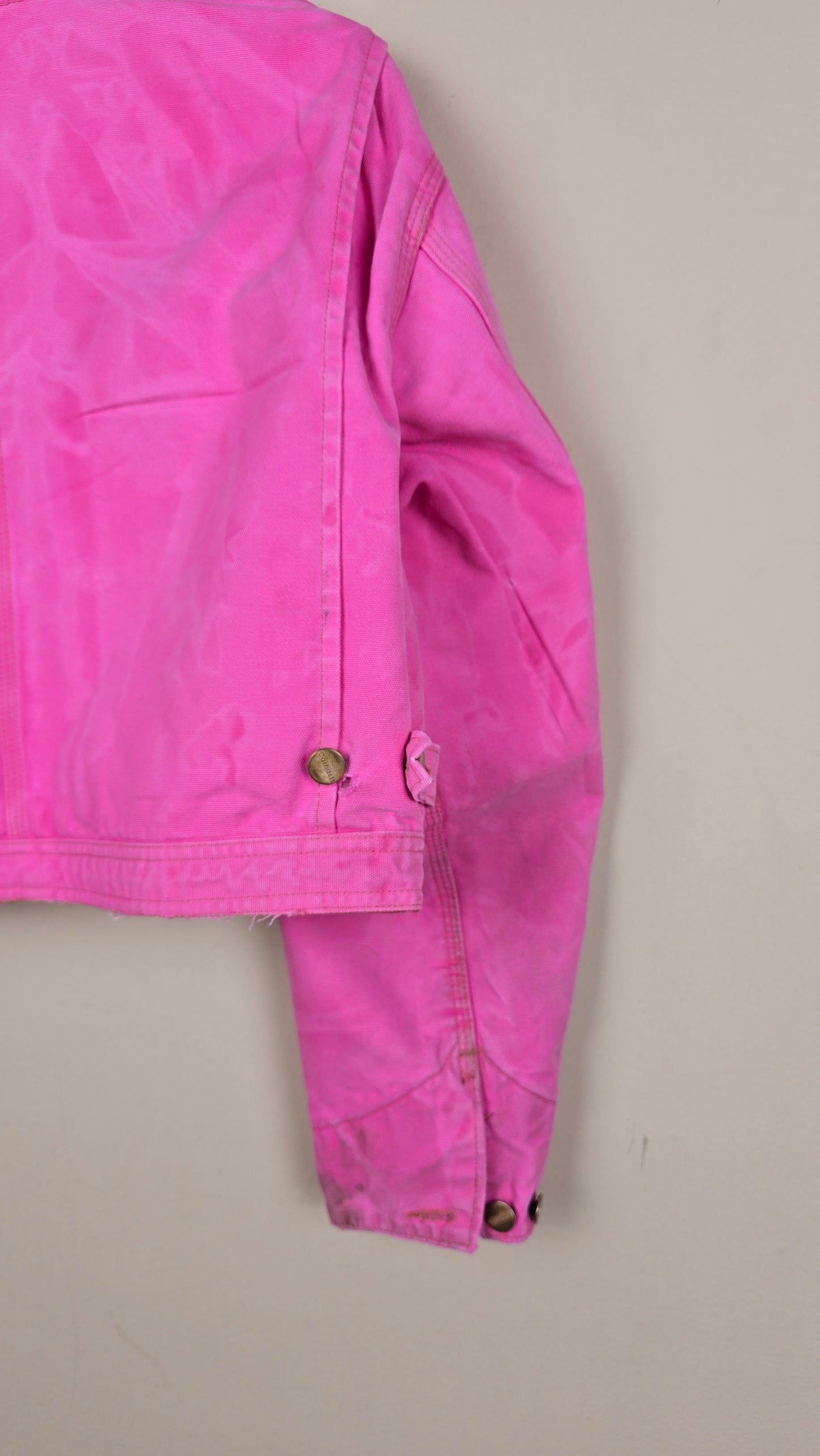 Vintage Carhartt X NY Yankees Cropped Jacket | Pink - Size M (073)