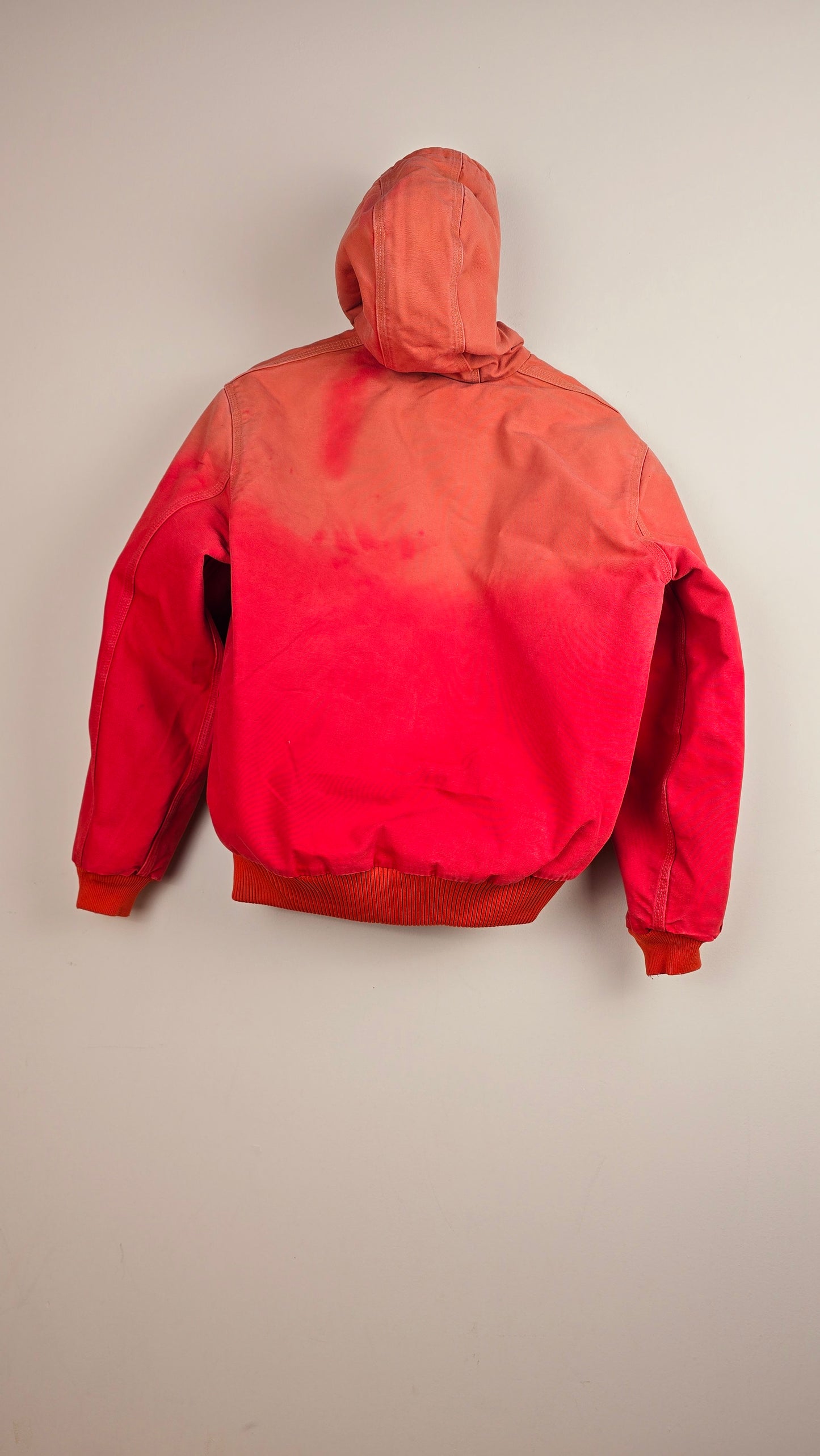 Vintage Carhartt x NY Hoodie Jacket | Ombre Red | M | 009