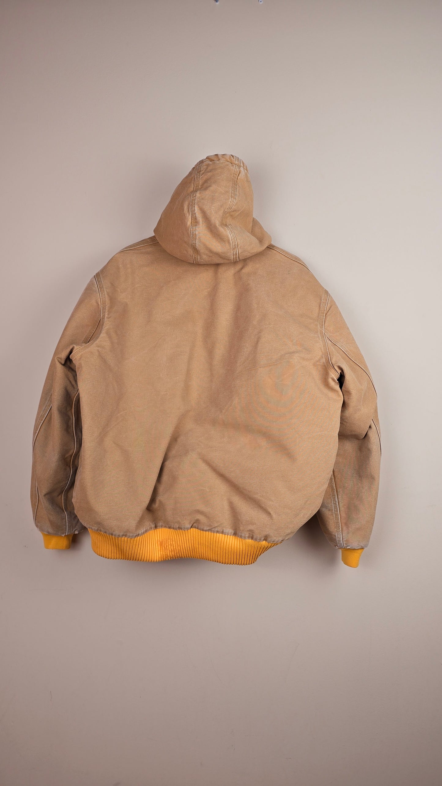 Vintage Carhartt x NY Hoodie Jacket | Beige | XL | 011