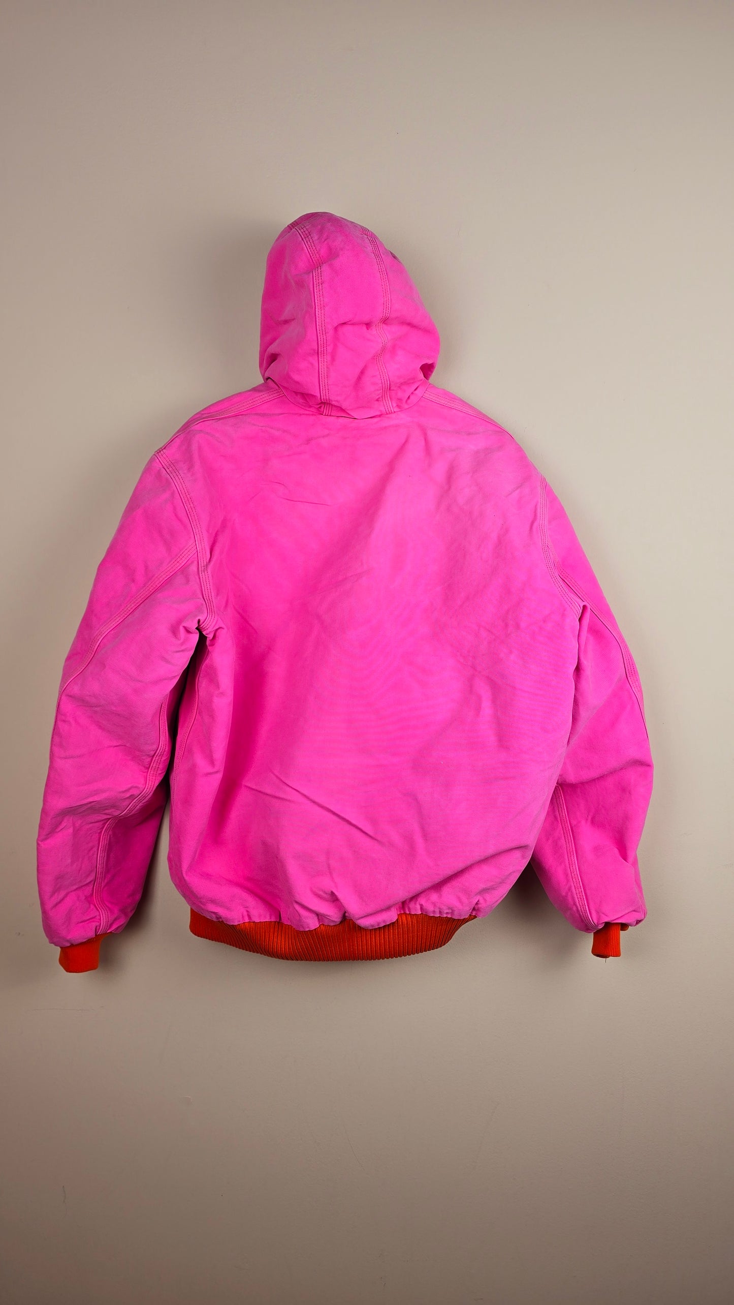 Vintage Carhartt x NY Hoodie Jacket | Pink | L | 025