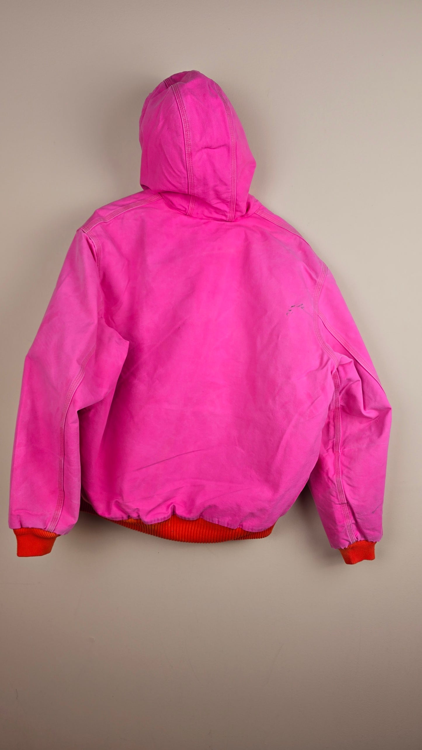 Vintage Carhartt x NY Hoodie Jacket | Pink | L | 026