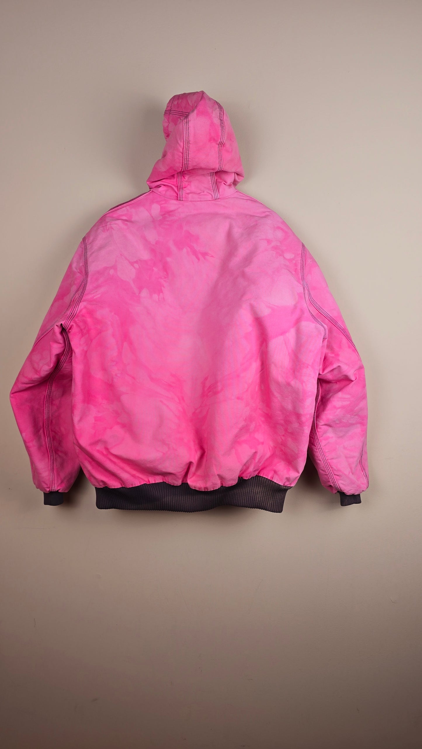 Vintage Carhartt x NY Hoodie Jacket | Camo Pink | XL | 031