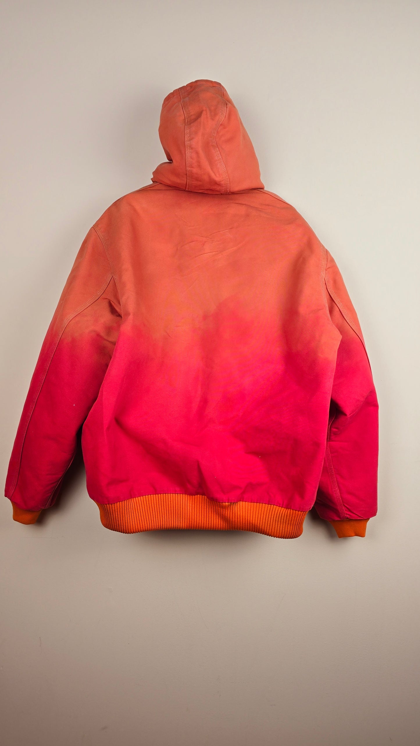 Vintage Carhartt x NY Hoodie Jacket | Ombre Red | XL | 035