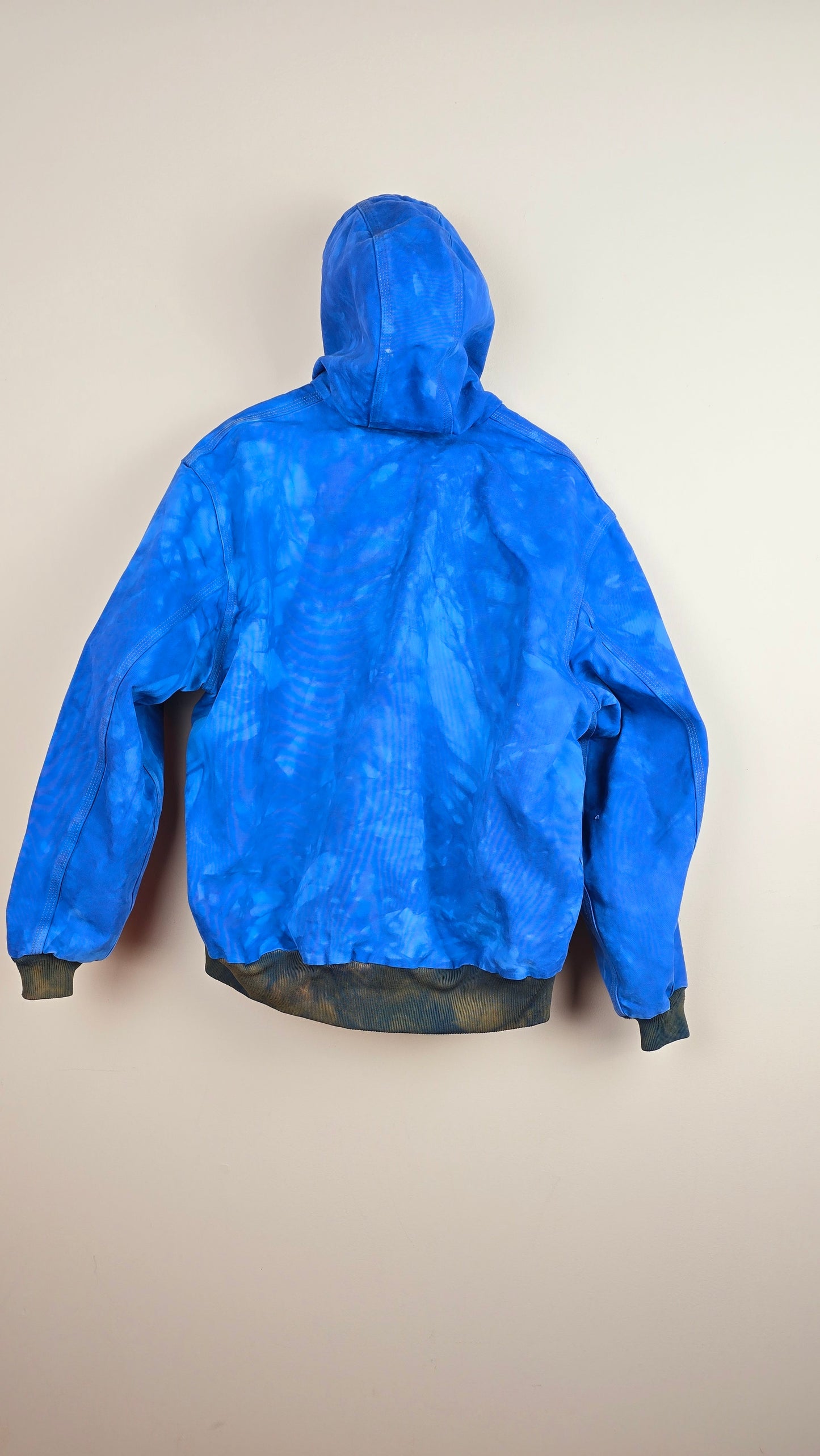 Vintage Carhartt x NY Hoodie Jacket | Camo Blue | L | 036