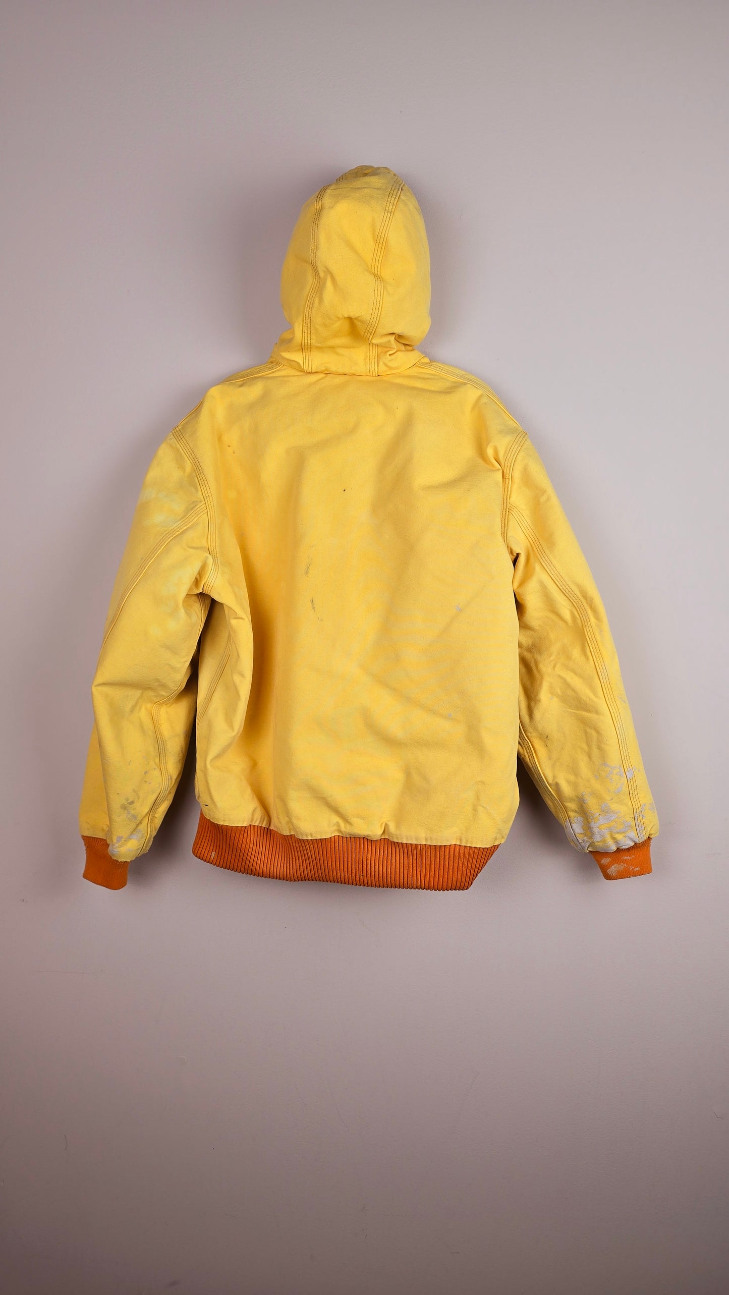 Vintage Carhartt x NY Hoodie Jacket | Yellow| M | 043