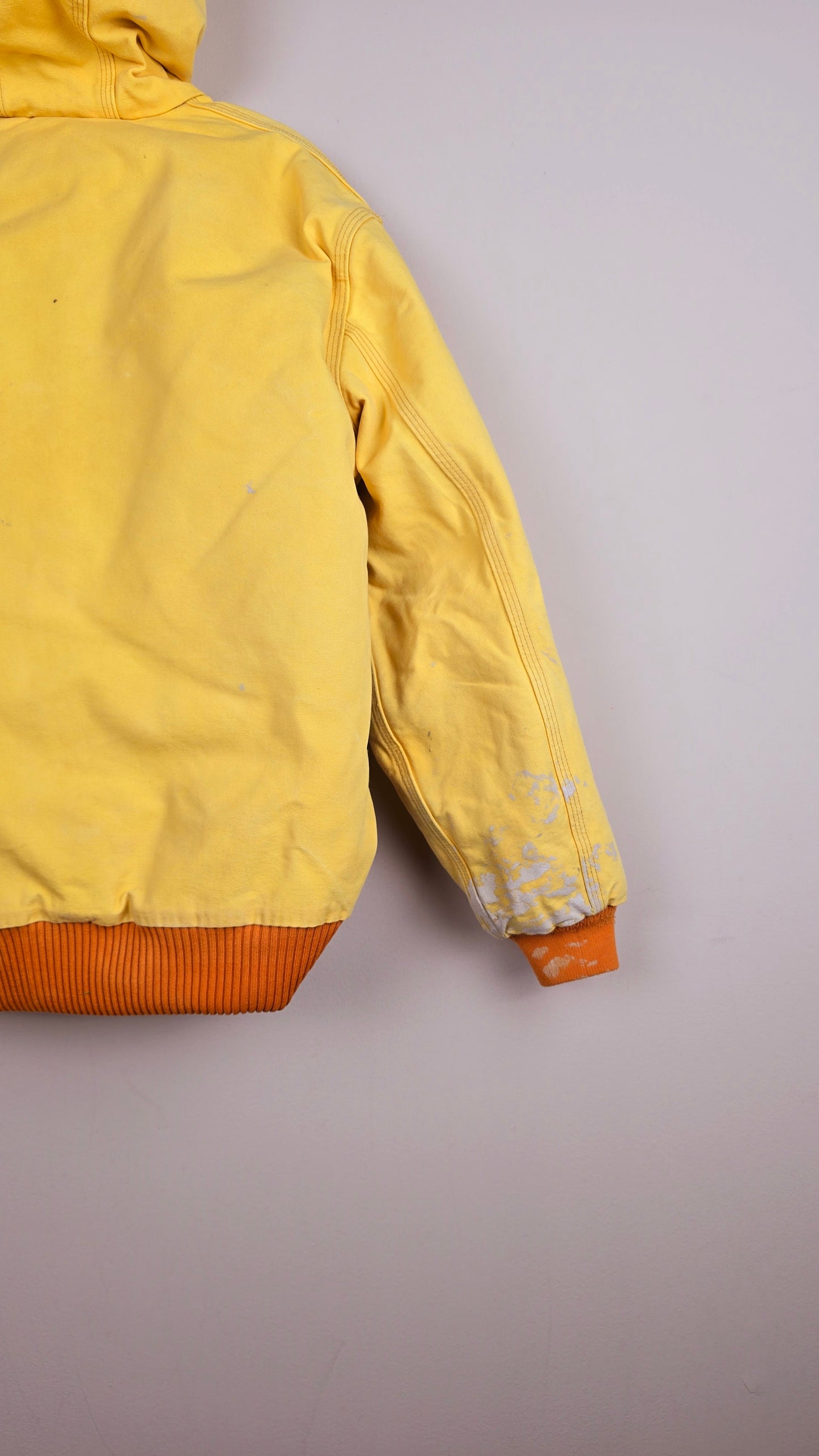 Vintage Carhartt x NY Hoodie Jacket | Yellow| M | 043
