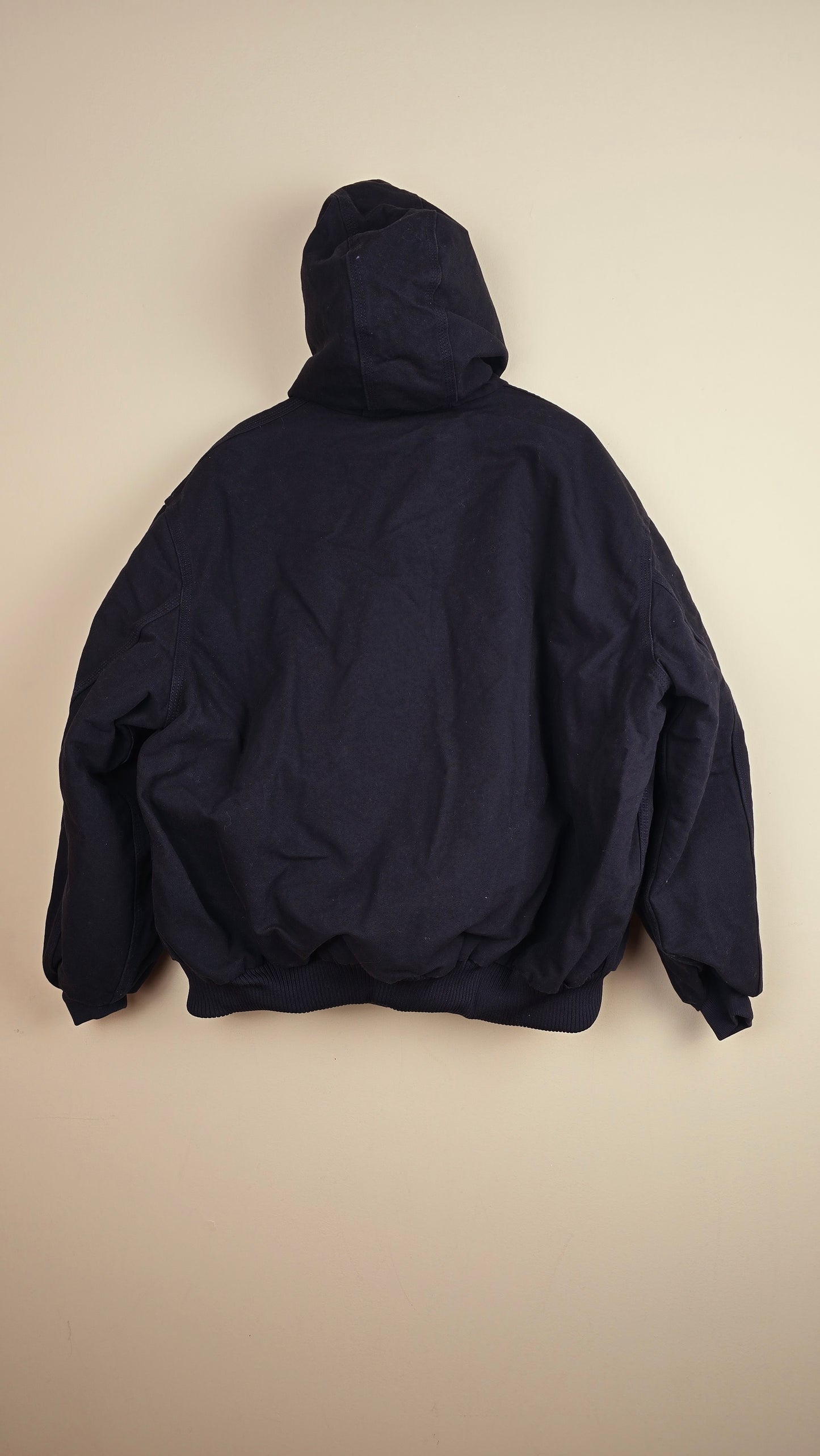 Vintage Carhartt x NY Hoodie Jacket | Black | 6XL(3XL)| 062
