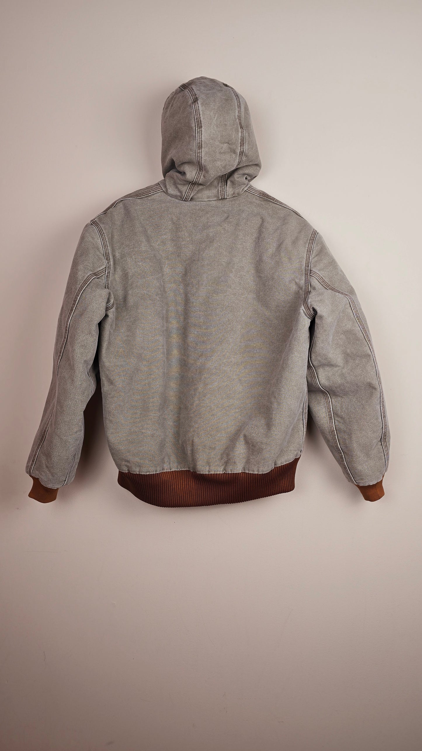 Vintage Carhartt x NY Hoodie Jacket | Beige | M | 065